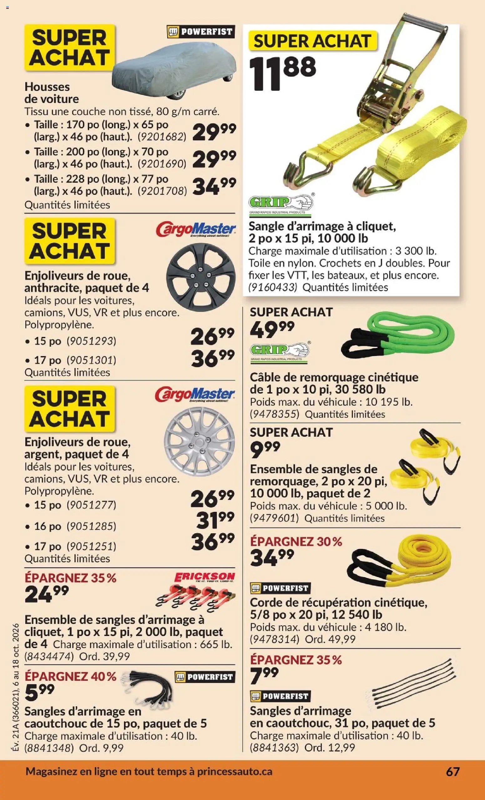Princess Auto circulaire - 2 Semaines de Soldes !