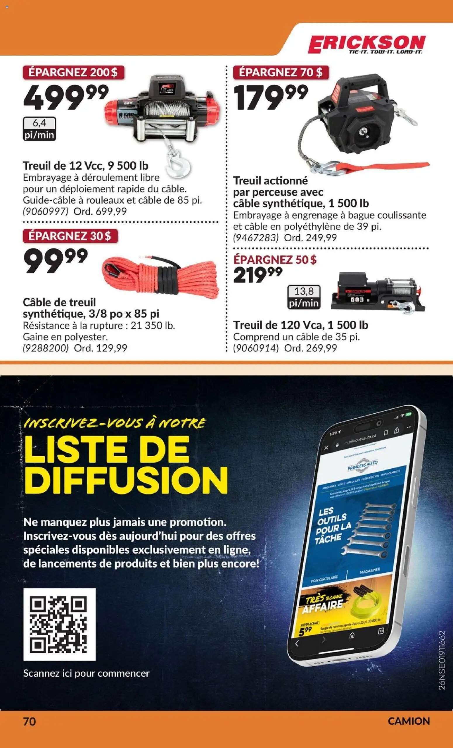 Princess Auto circulaire - 2 Semaines de Soldes !