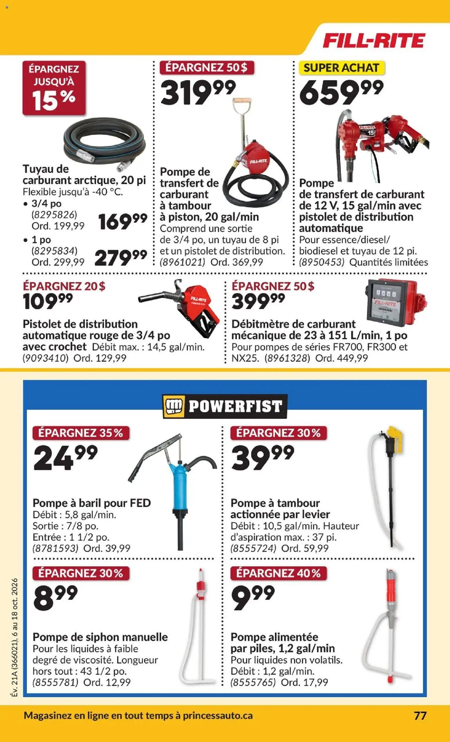 Princess Auto circulaire - 2 Semaines de Soldes !