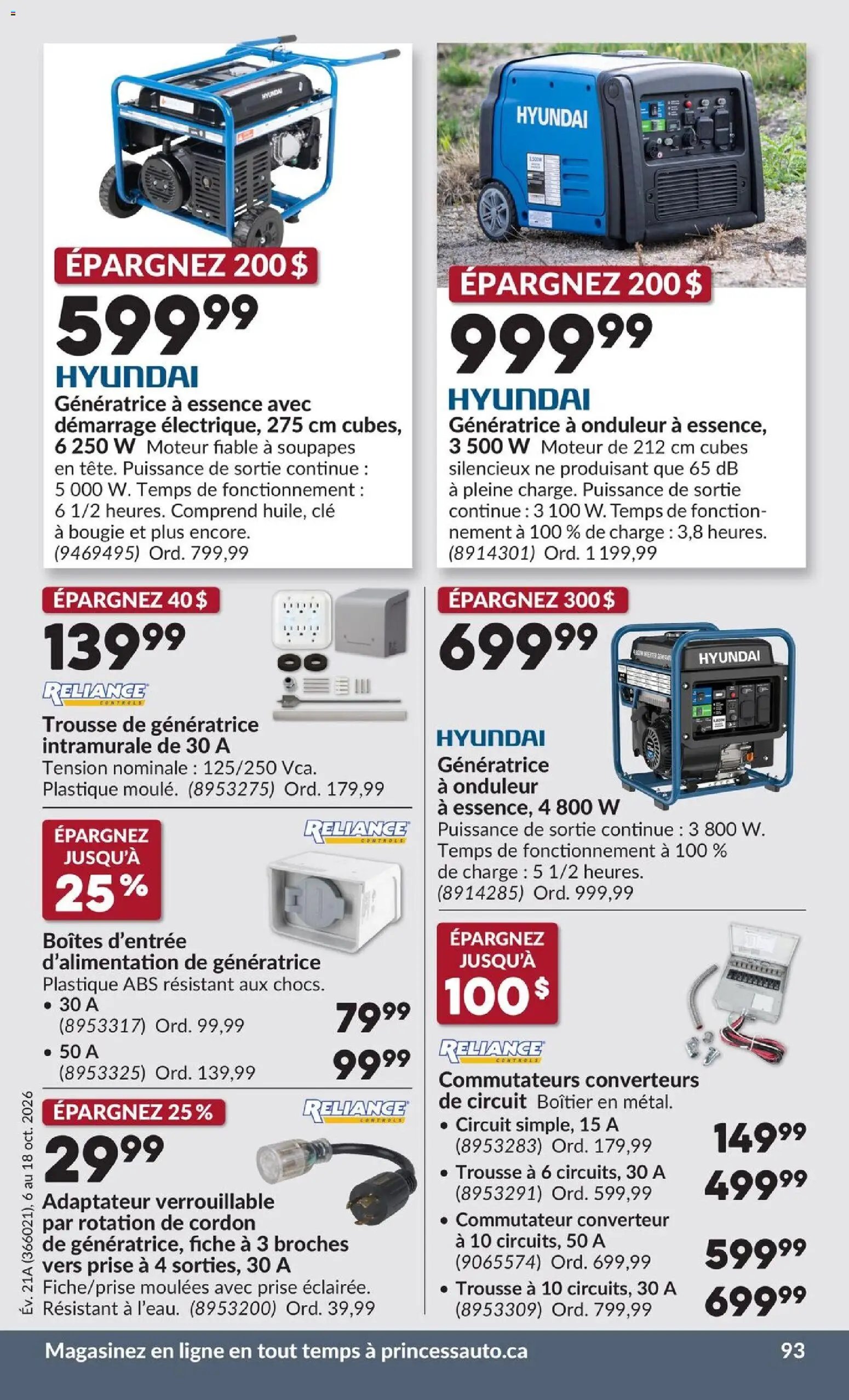 Princess Auto circulaire - 2 Semaines de Soldes !