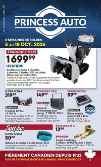 Princess Auto circulaire - 2 Semaines de Soldes !