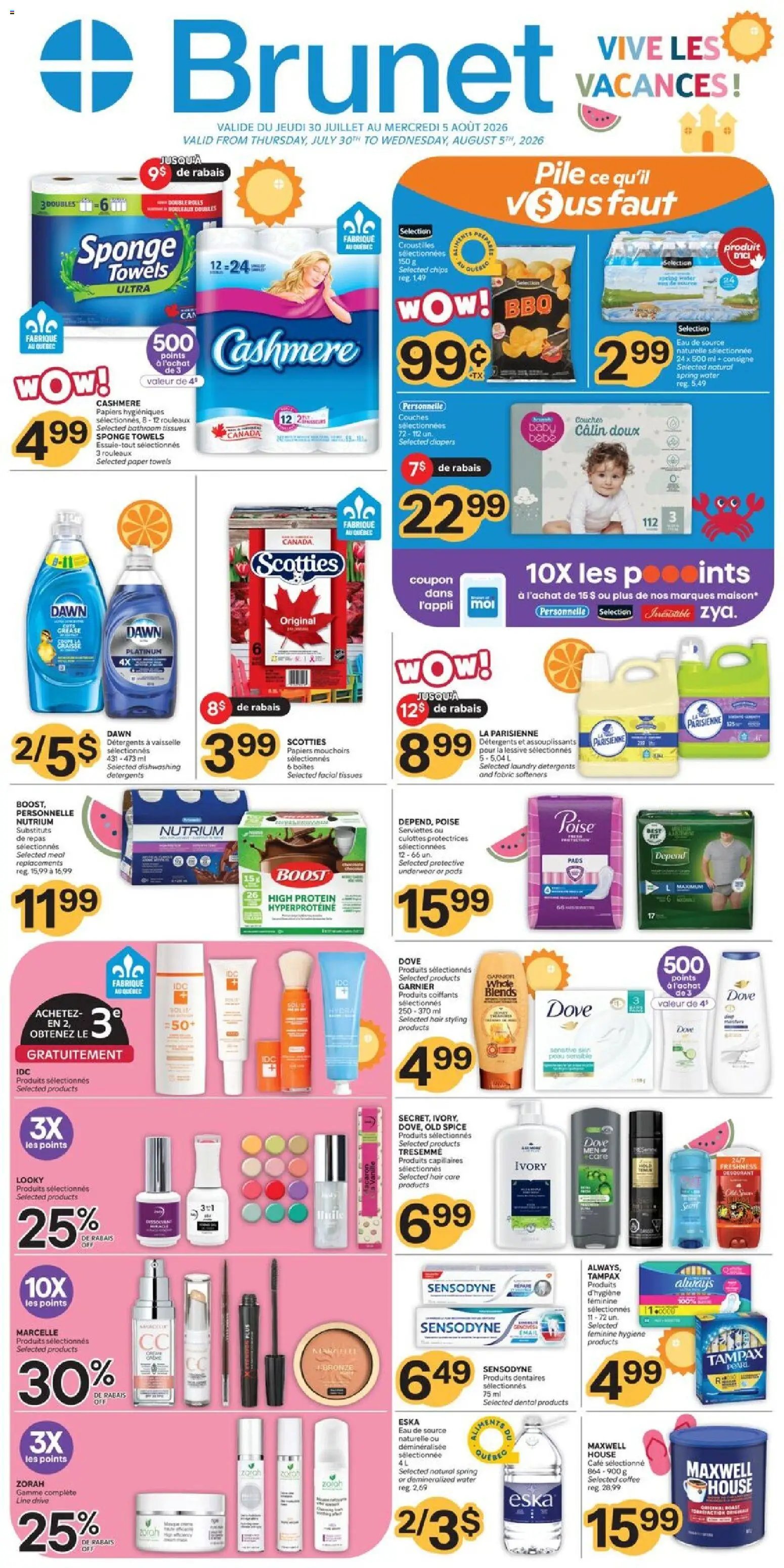 Brunet weekly flyer / circulaire