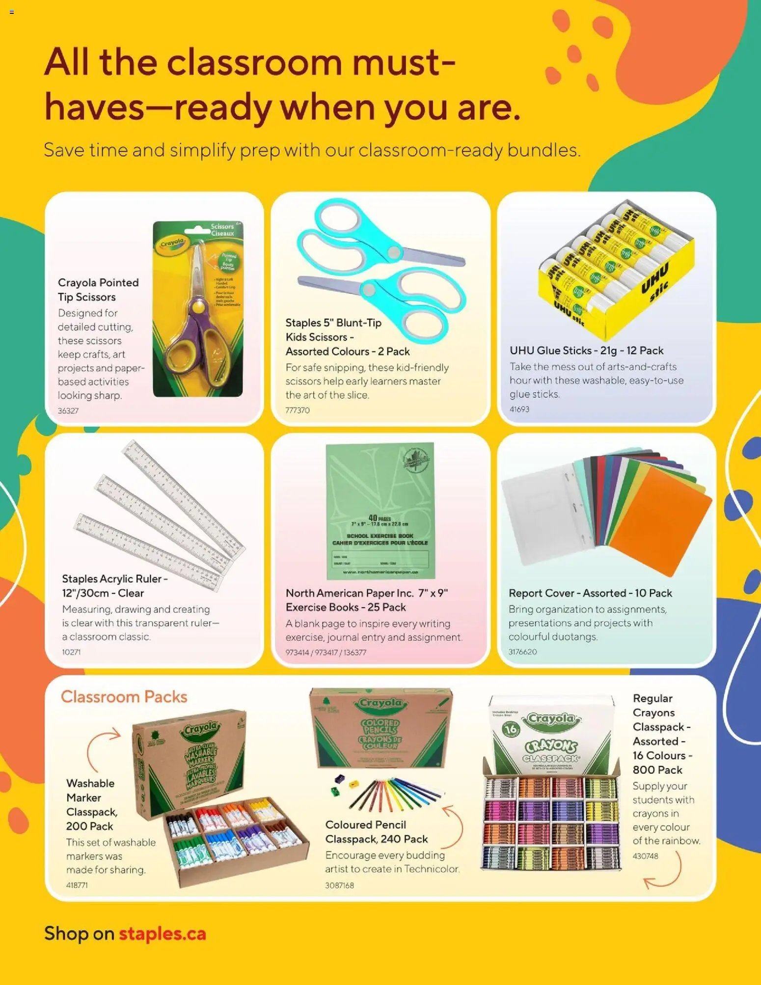 Staples flyer - Quarterly newsletter