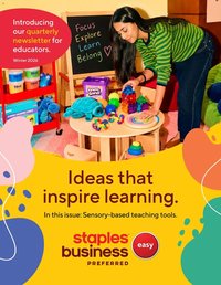 Staples flyer - Quarterly newsletter