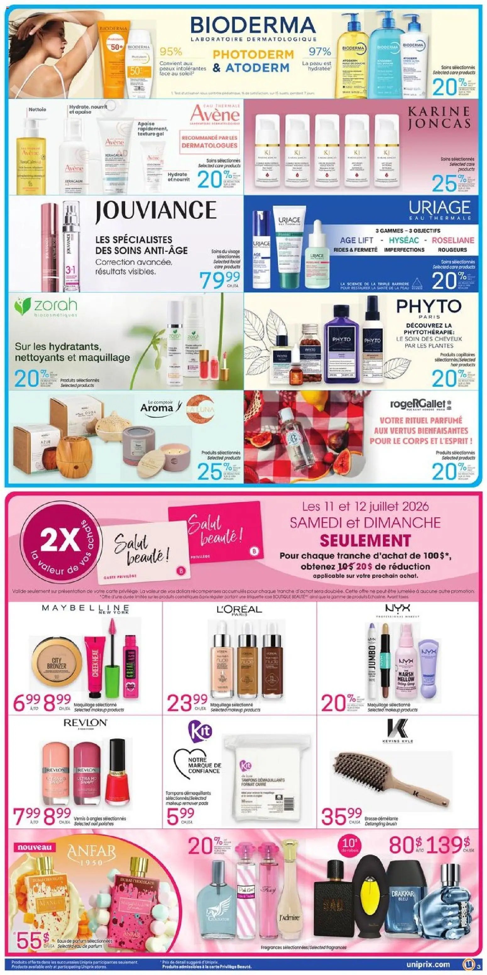 Uniprix weekly flyer / circulaire