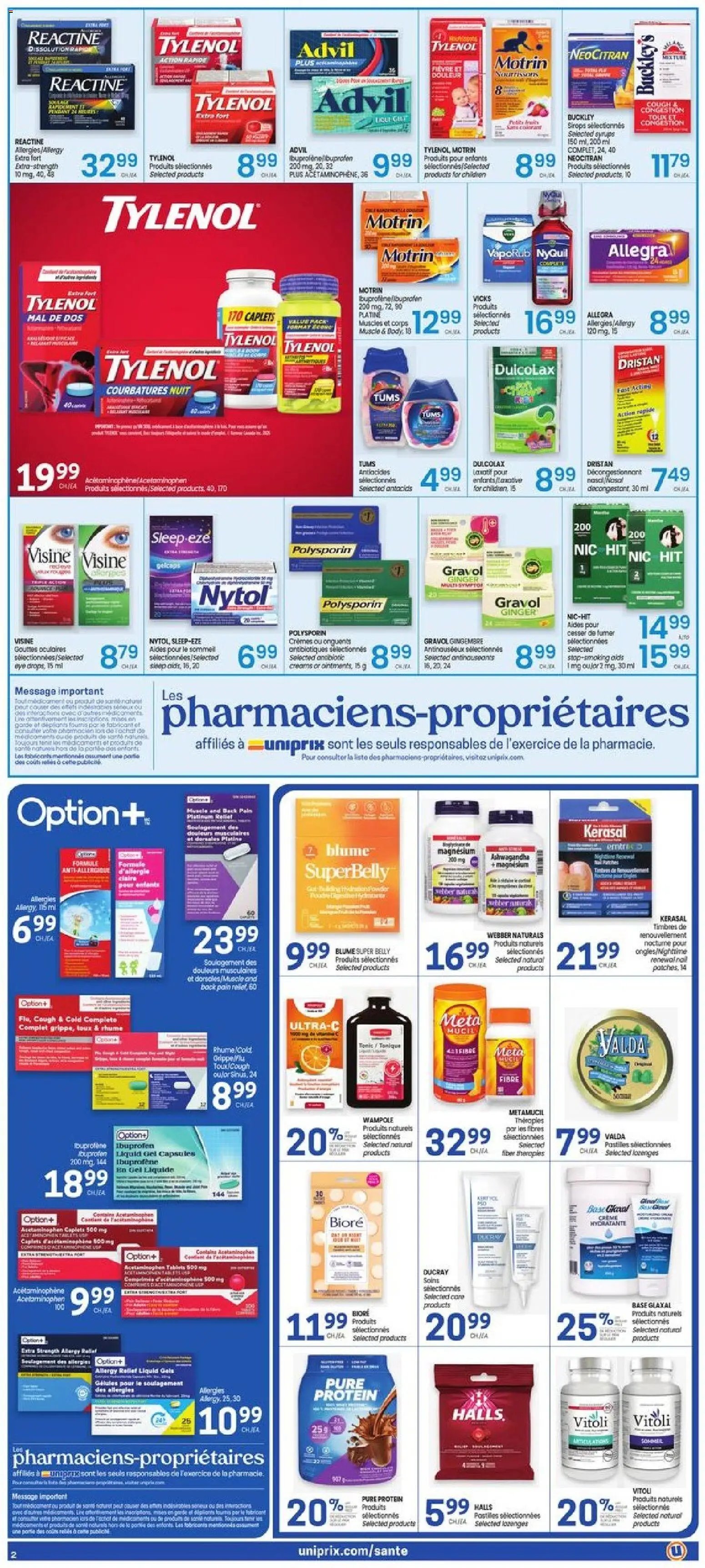 Uniprix weekly flyer / circulaire