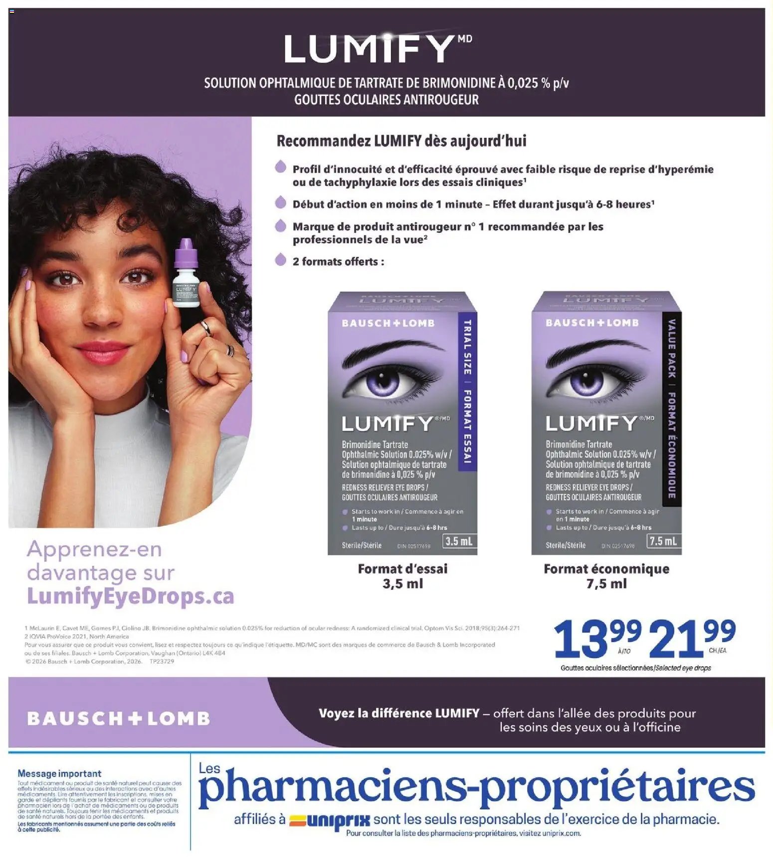 Uniprix weekly flyer / circulaire