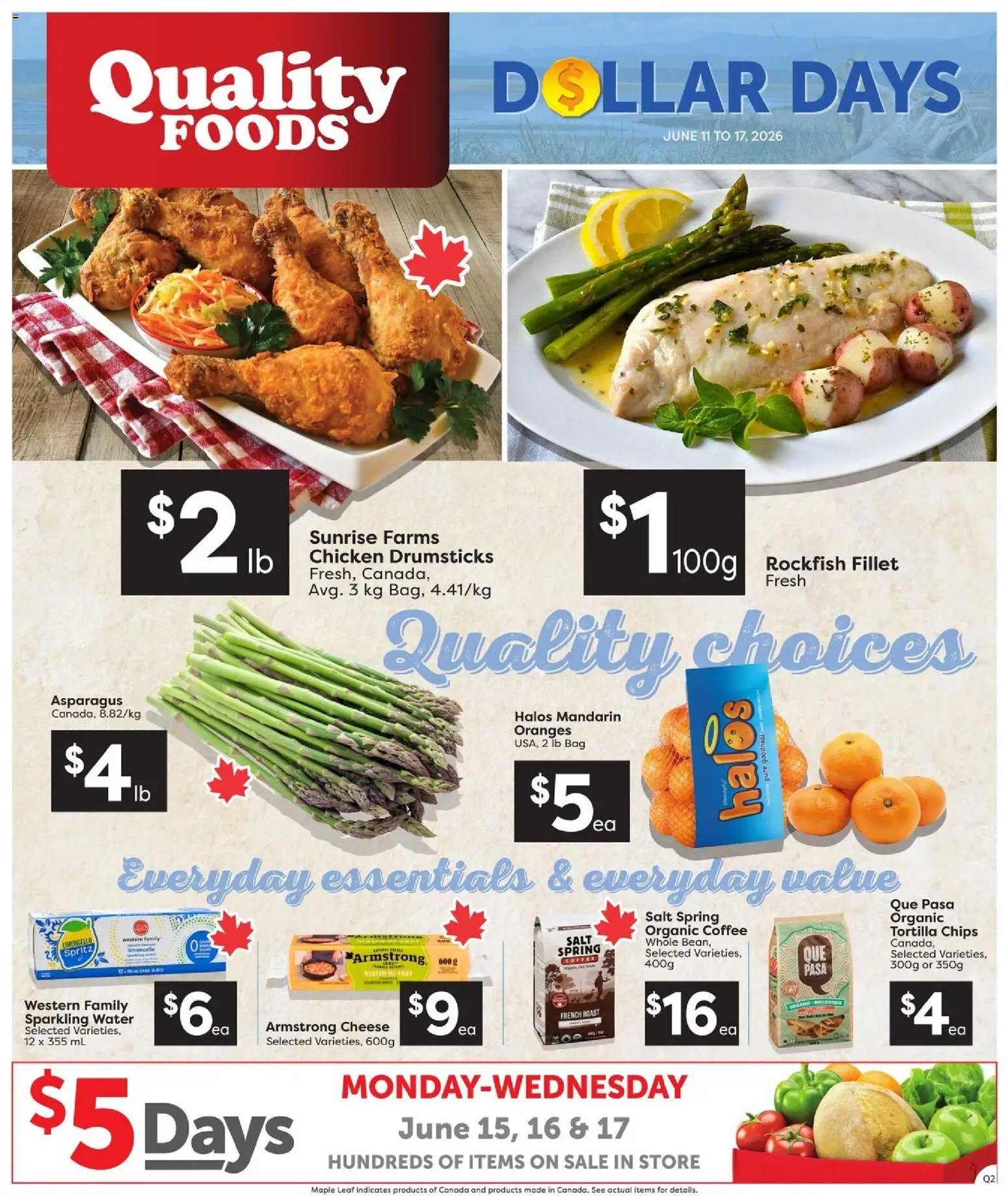 Quality Foods weekly flyer / circulaire