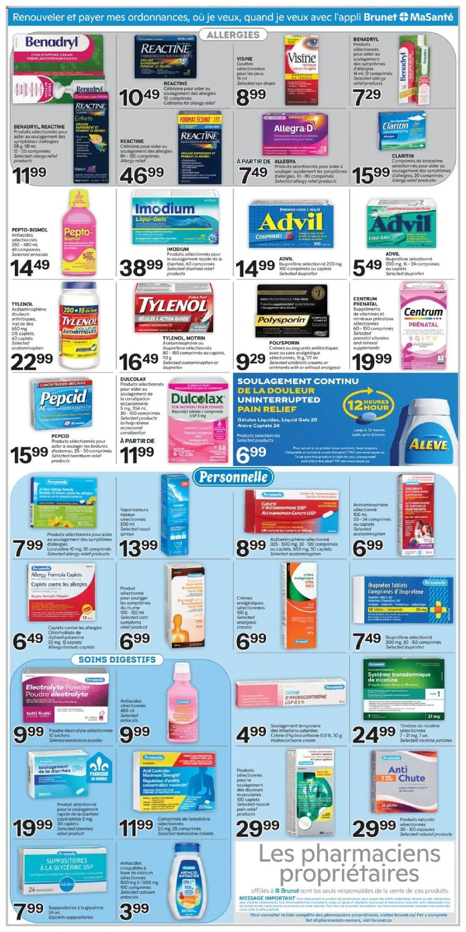 Brunet weekly flyer / circulaire