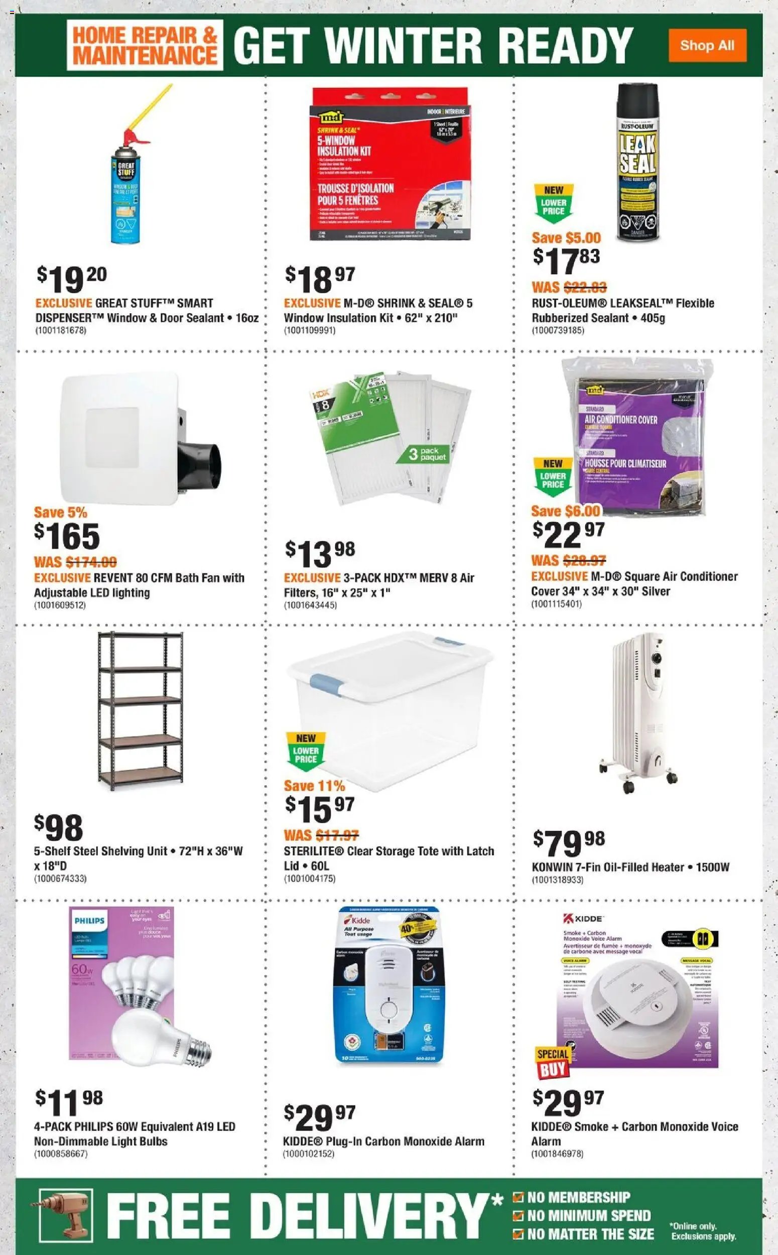 Home Depot weekly flyer / circulaire (2025-10-23 - 2025-11-05) | 5