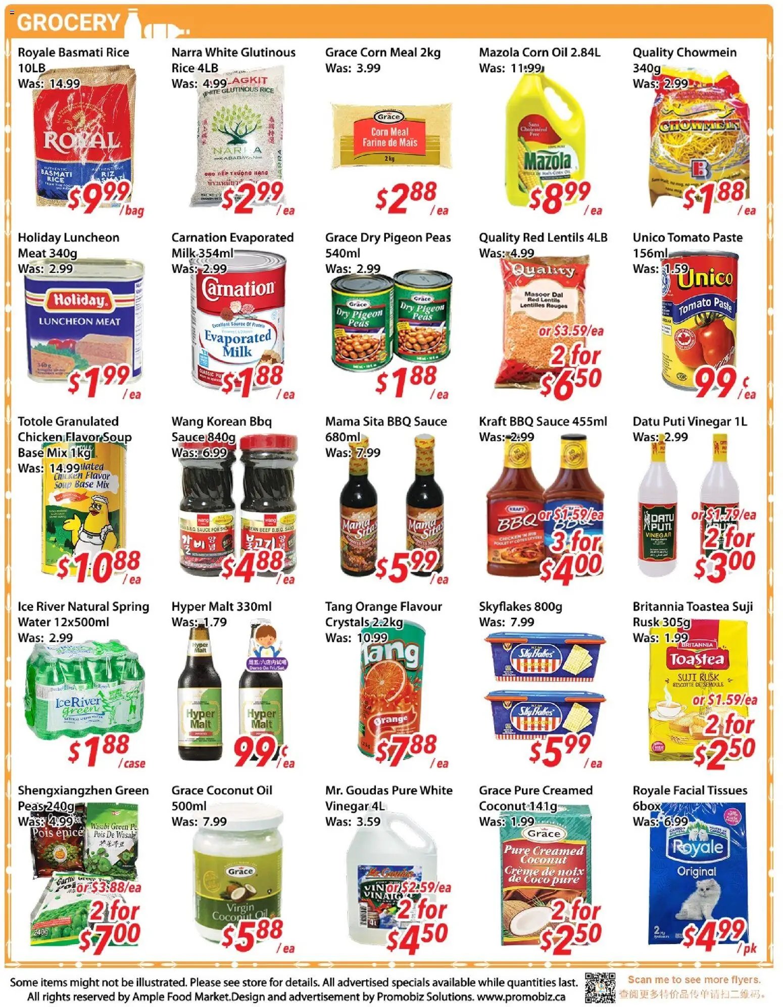 Ample Food Market weekly flyer / circulaire