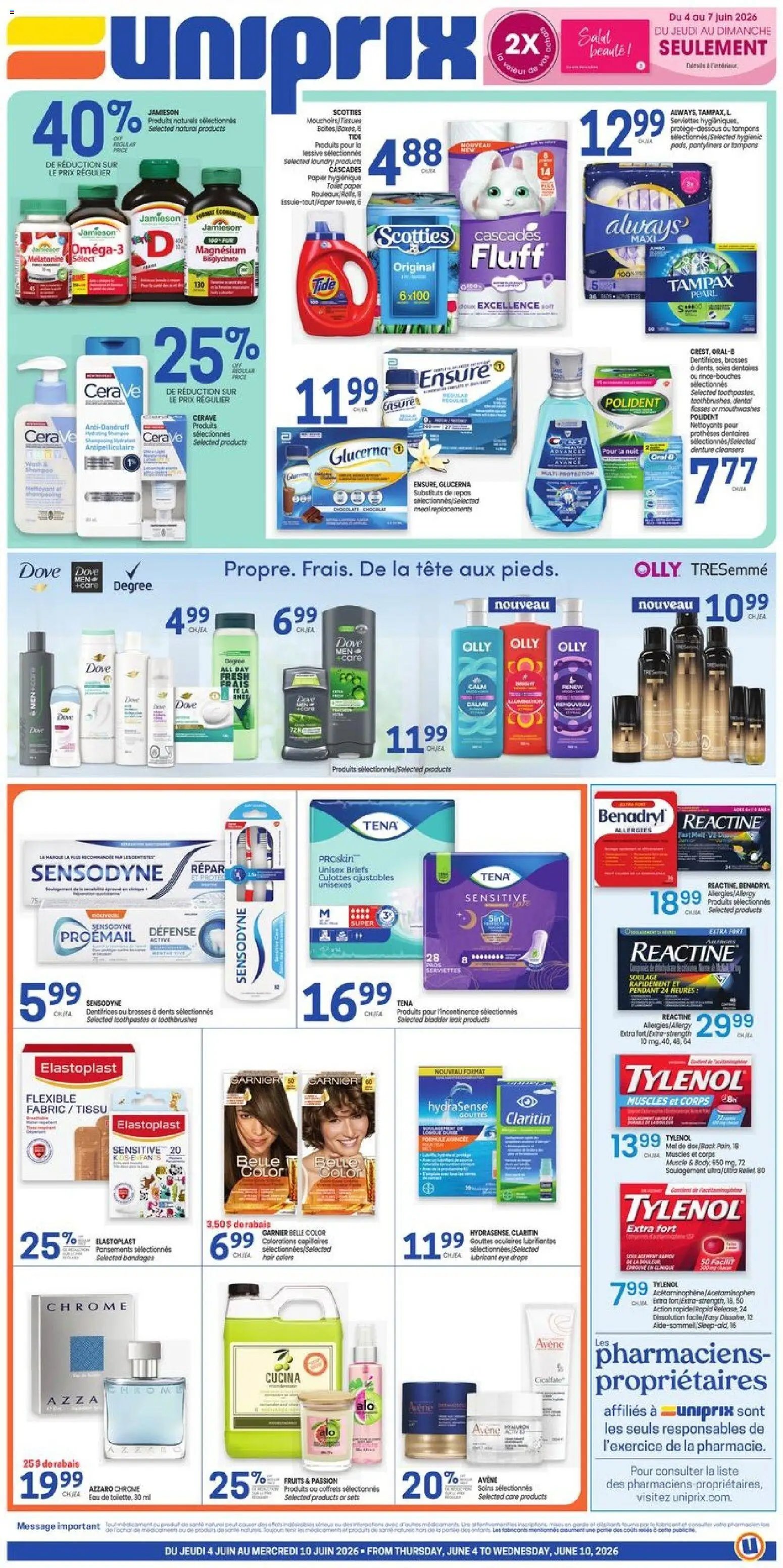 Uniprix weekly flyer / circulaire