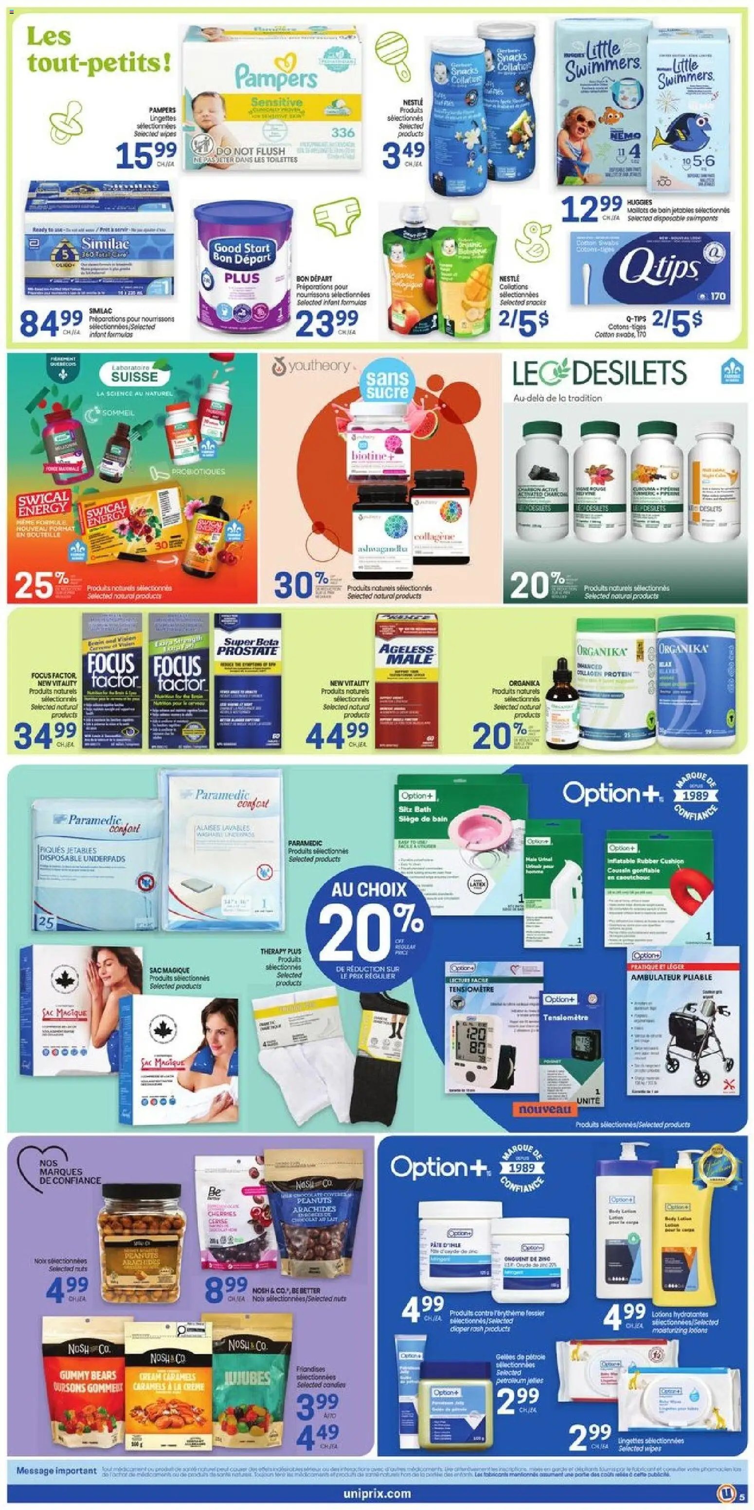 Uniprix weekly flyer / circulaire