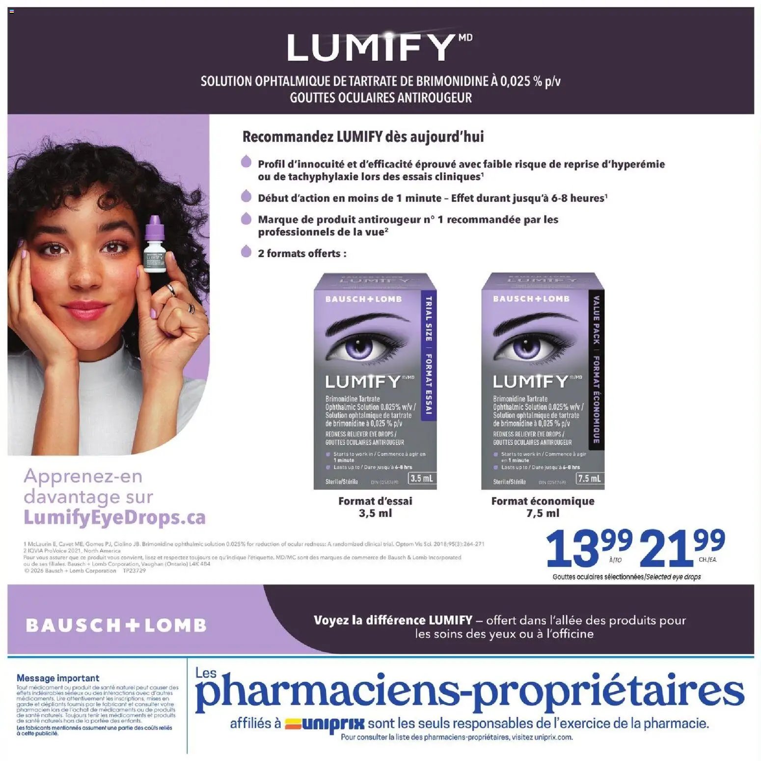 Uniprix weekly flyer / circulaire