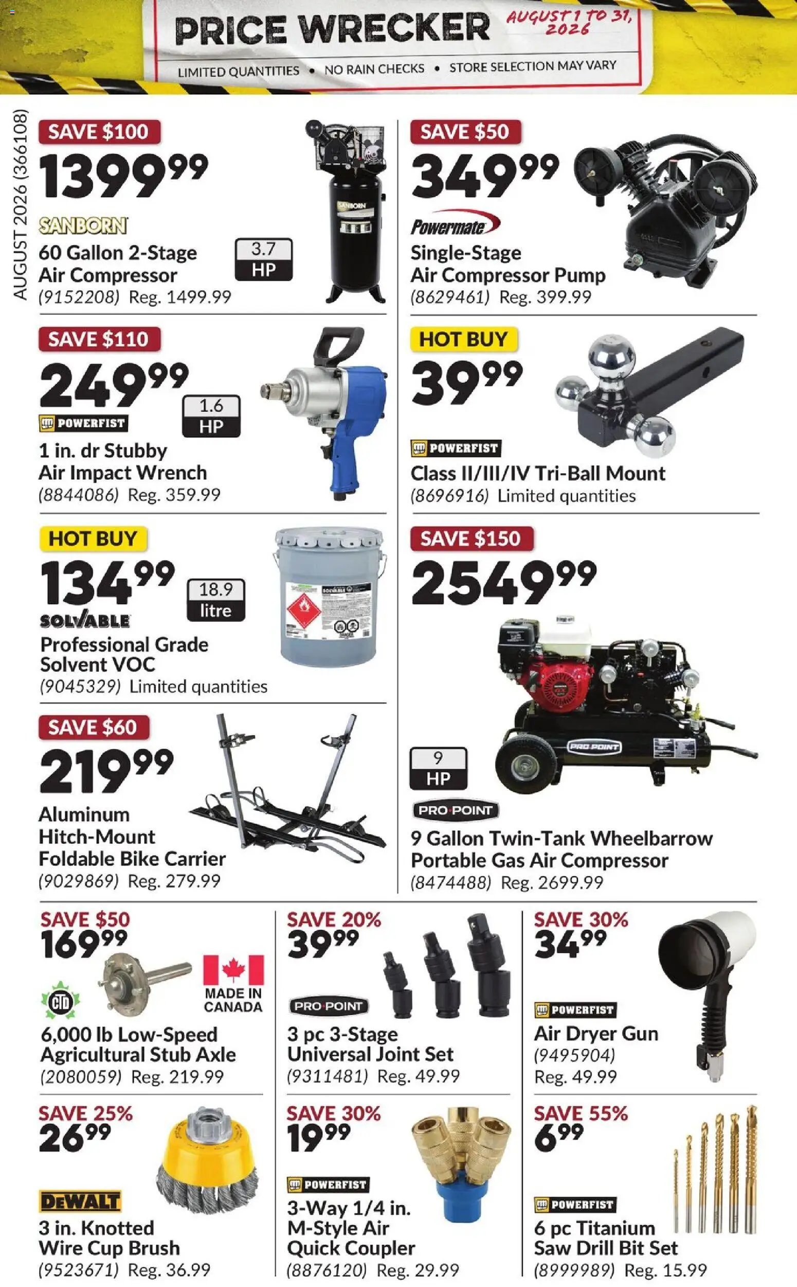 Princess Auto flyer - Price Wrecker