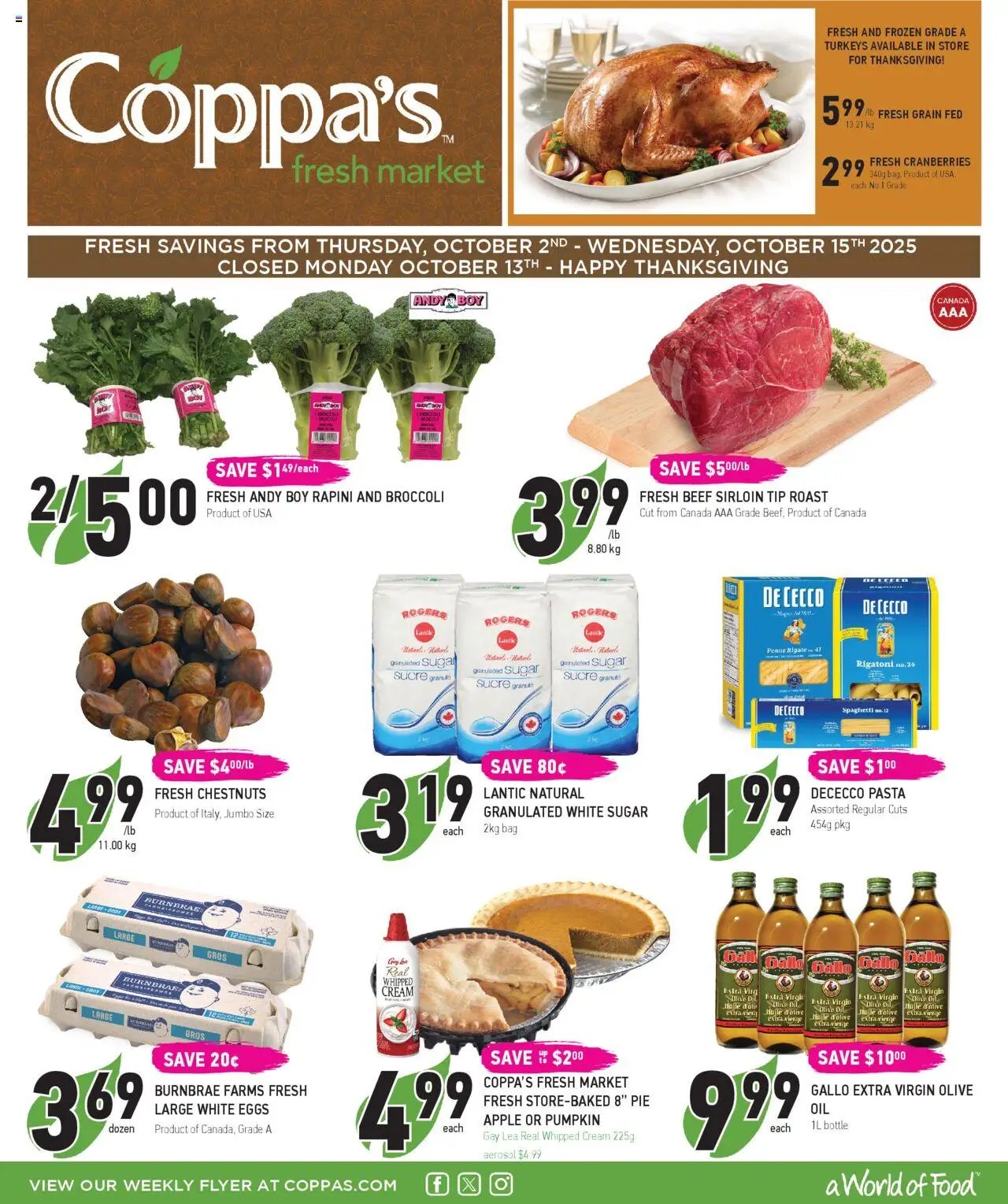 Coppas Fresh Market weekly flyer / circulaire (2025-10-02 - 2025-10-15) | 1