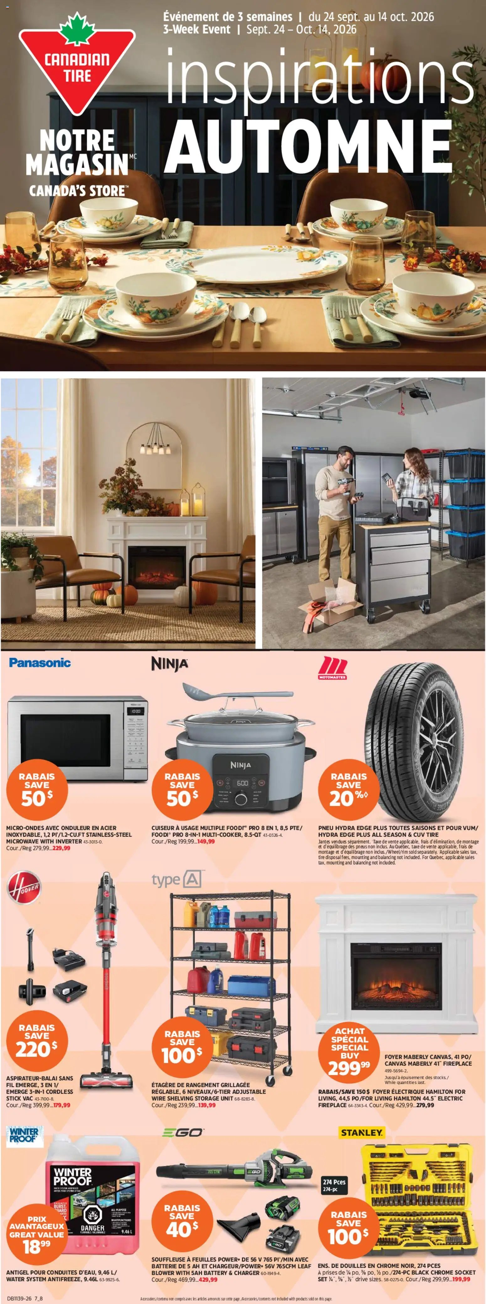 Canadian Tire circulaire - Inspirations antomne