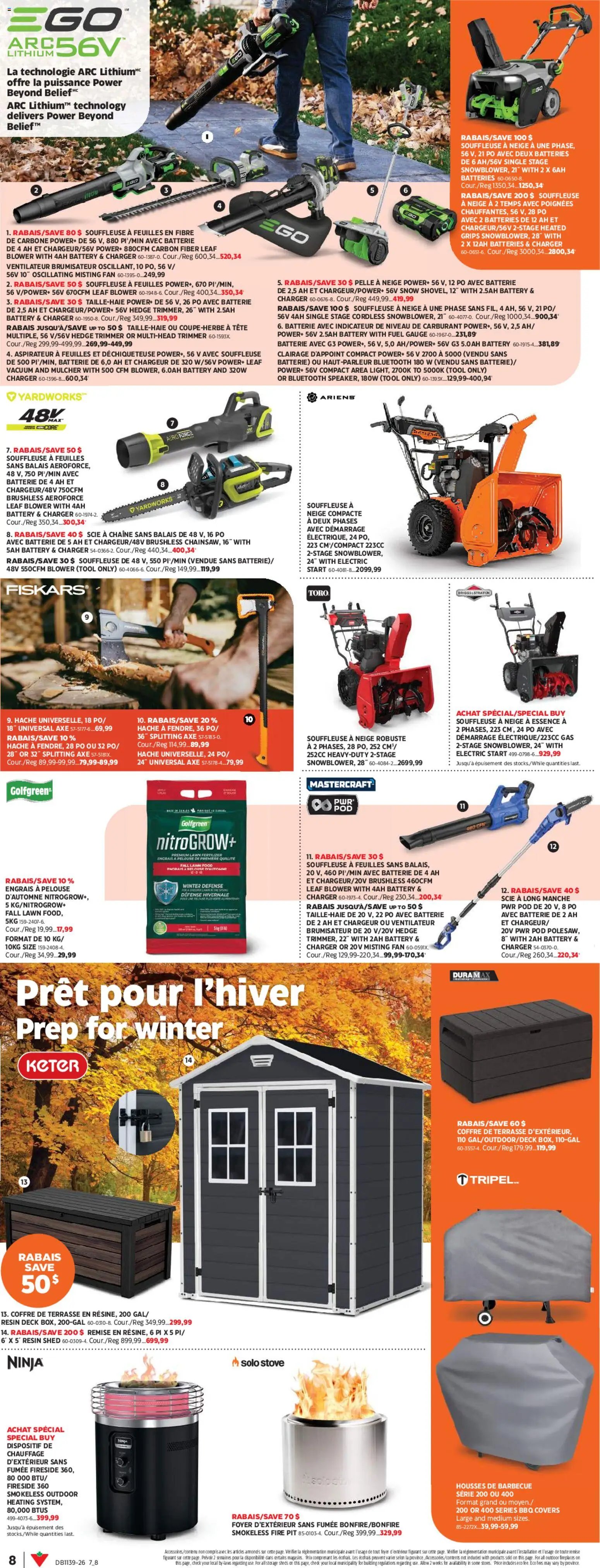 Canadian Tire circulaire - Inspirations antomne