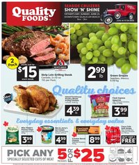 Quality Foods weekly flyer / circulaire