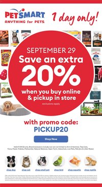 Petsmart flyer - 1 day only