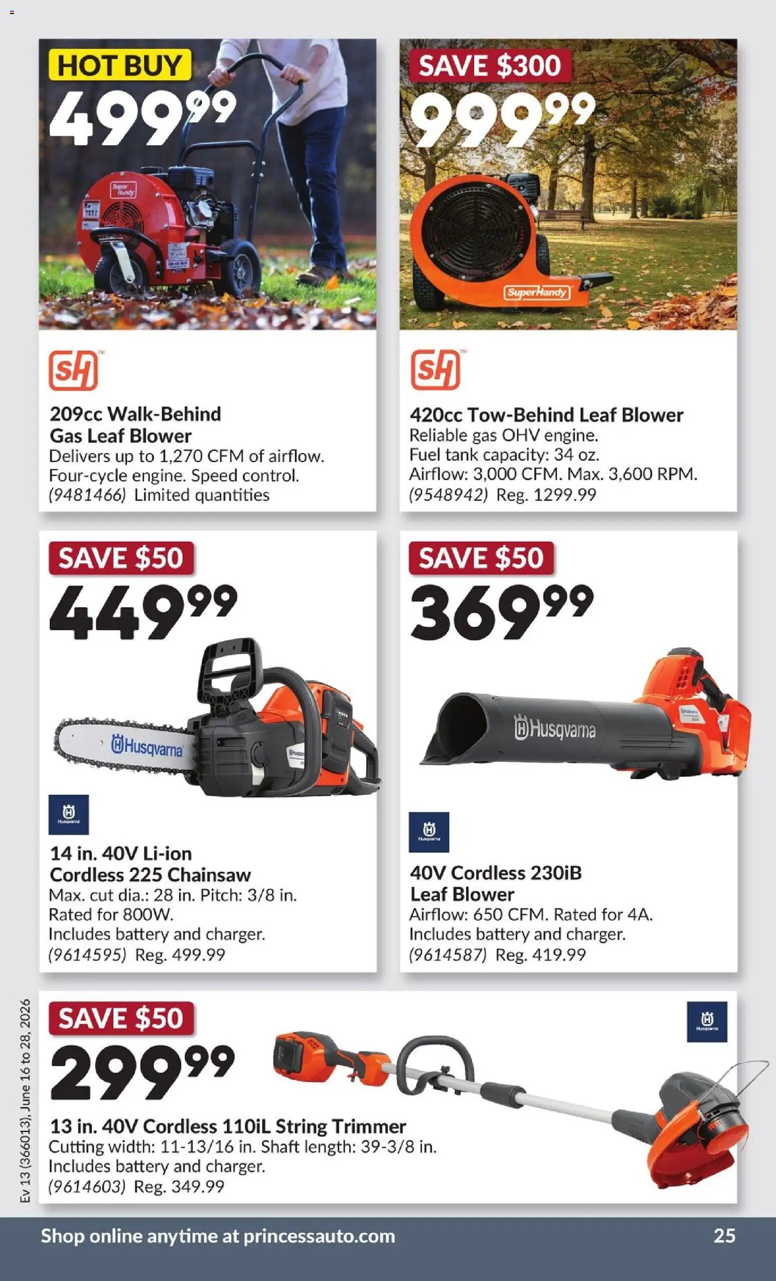 Princess Auto weekly flyer - 2 Week Sale!
