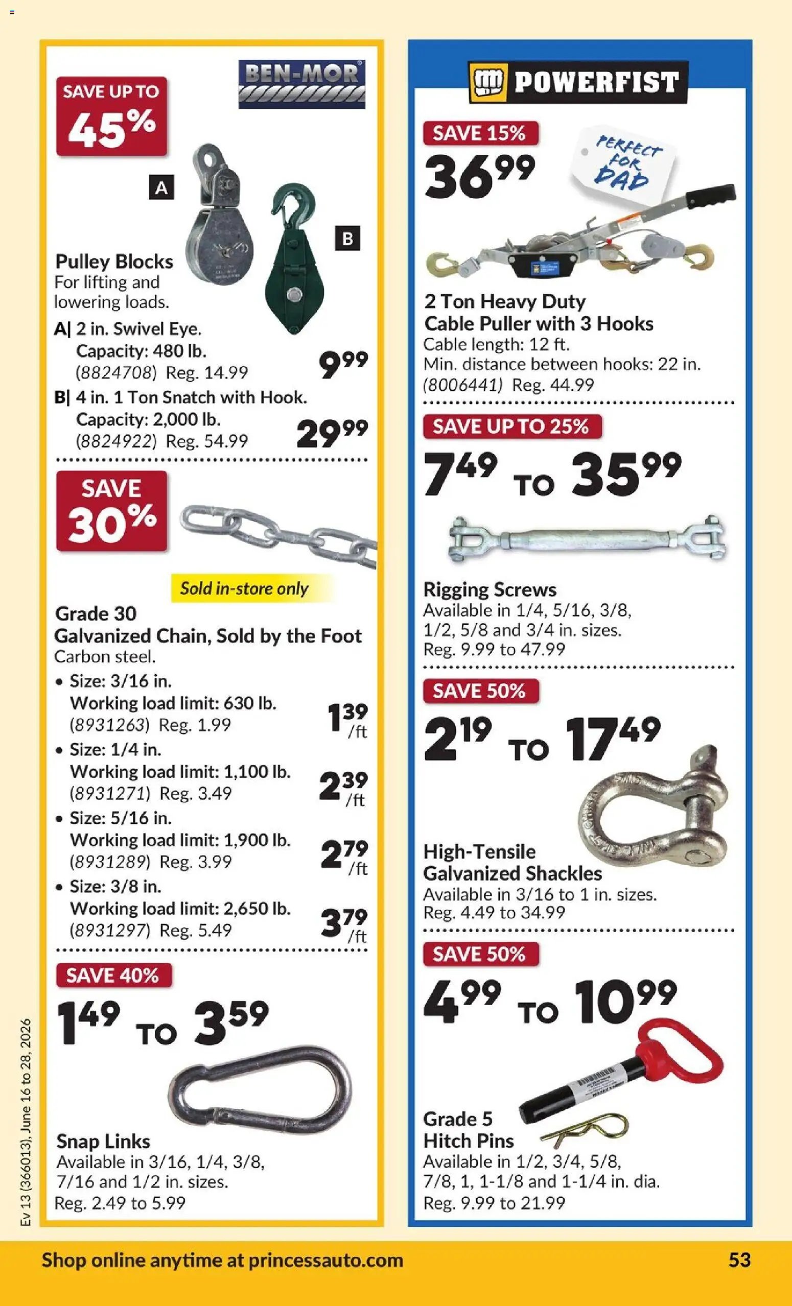 Princess Auto weekly flyer - 2 Week Sale!