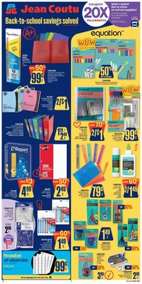 Jean Coutu - School booklet