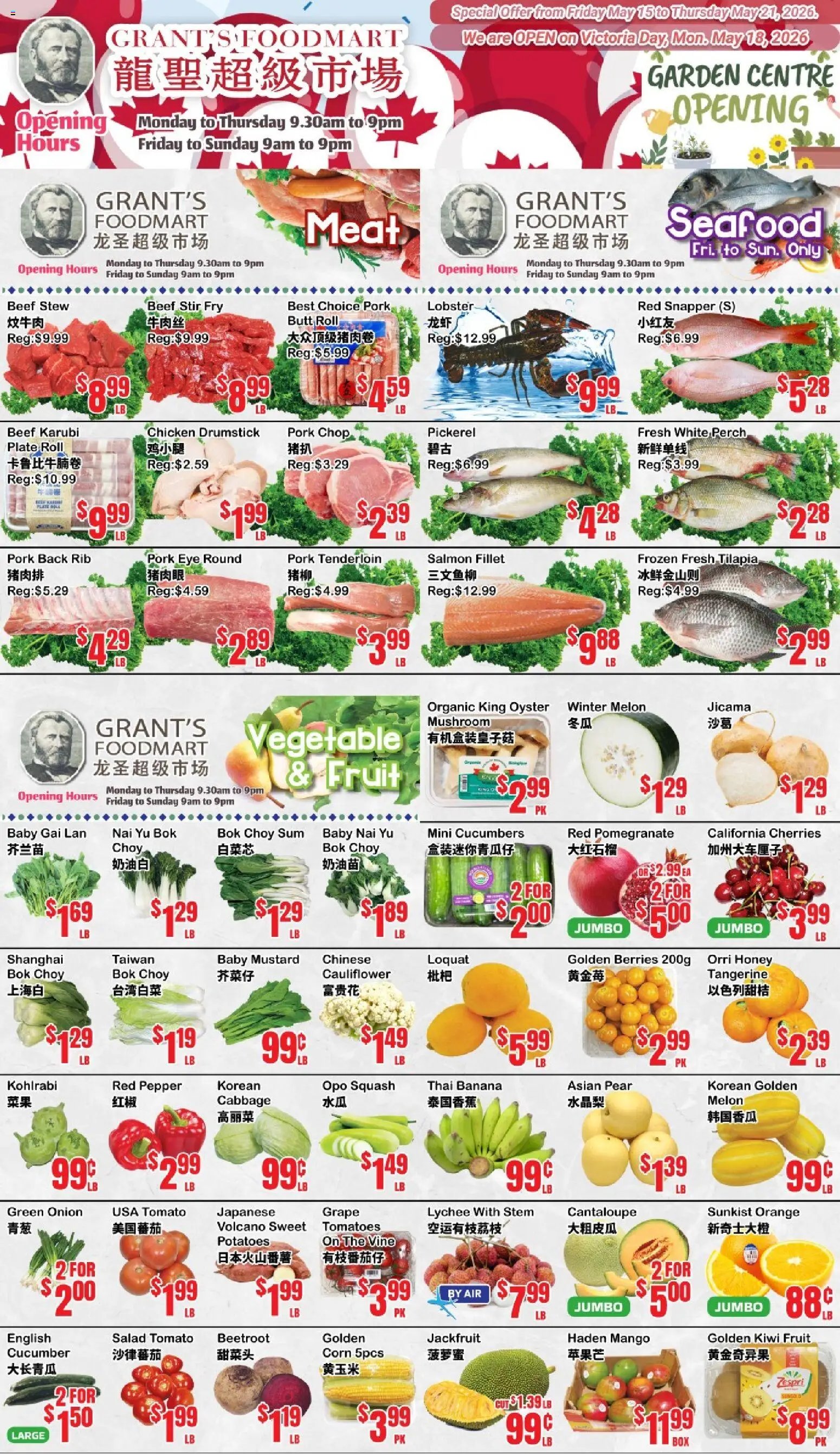 Oceans weekly flyer - Grant’s Foodmart