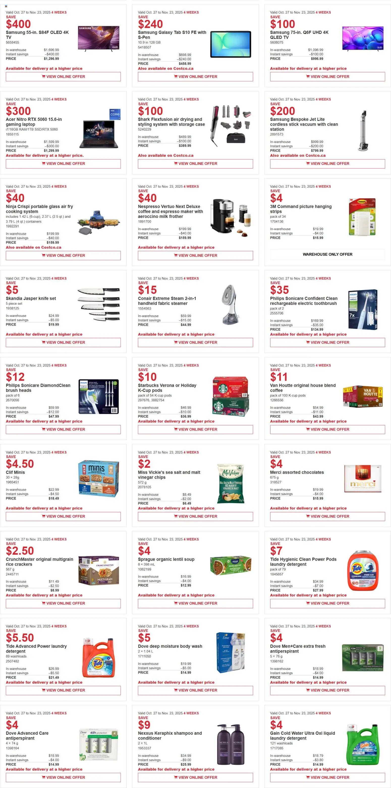 Costco weekly flyer (2025-10-27 - 2025-11-23) | 2