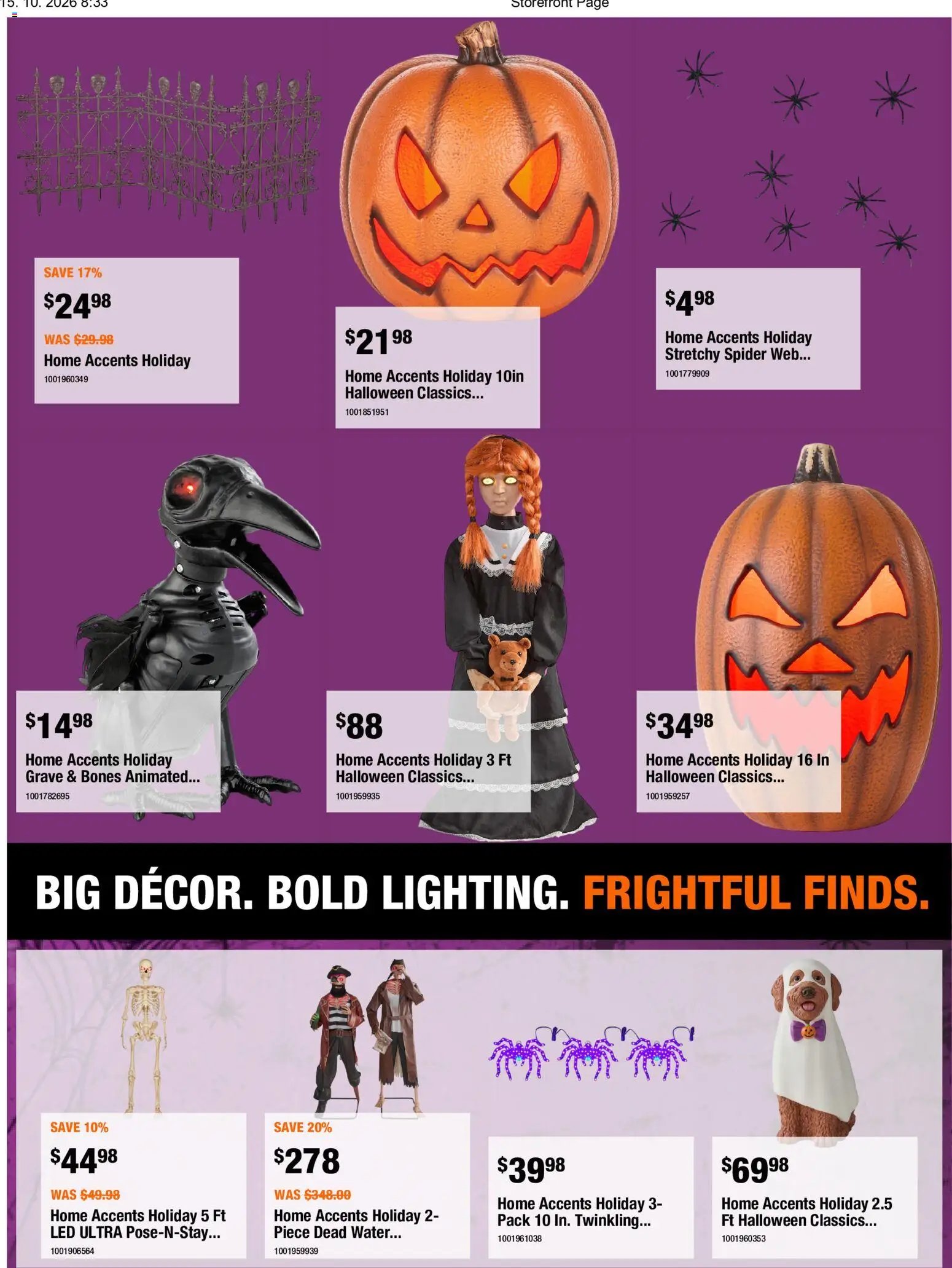 Home Depot flyer - Halloween