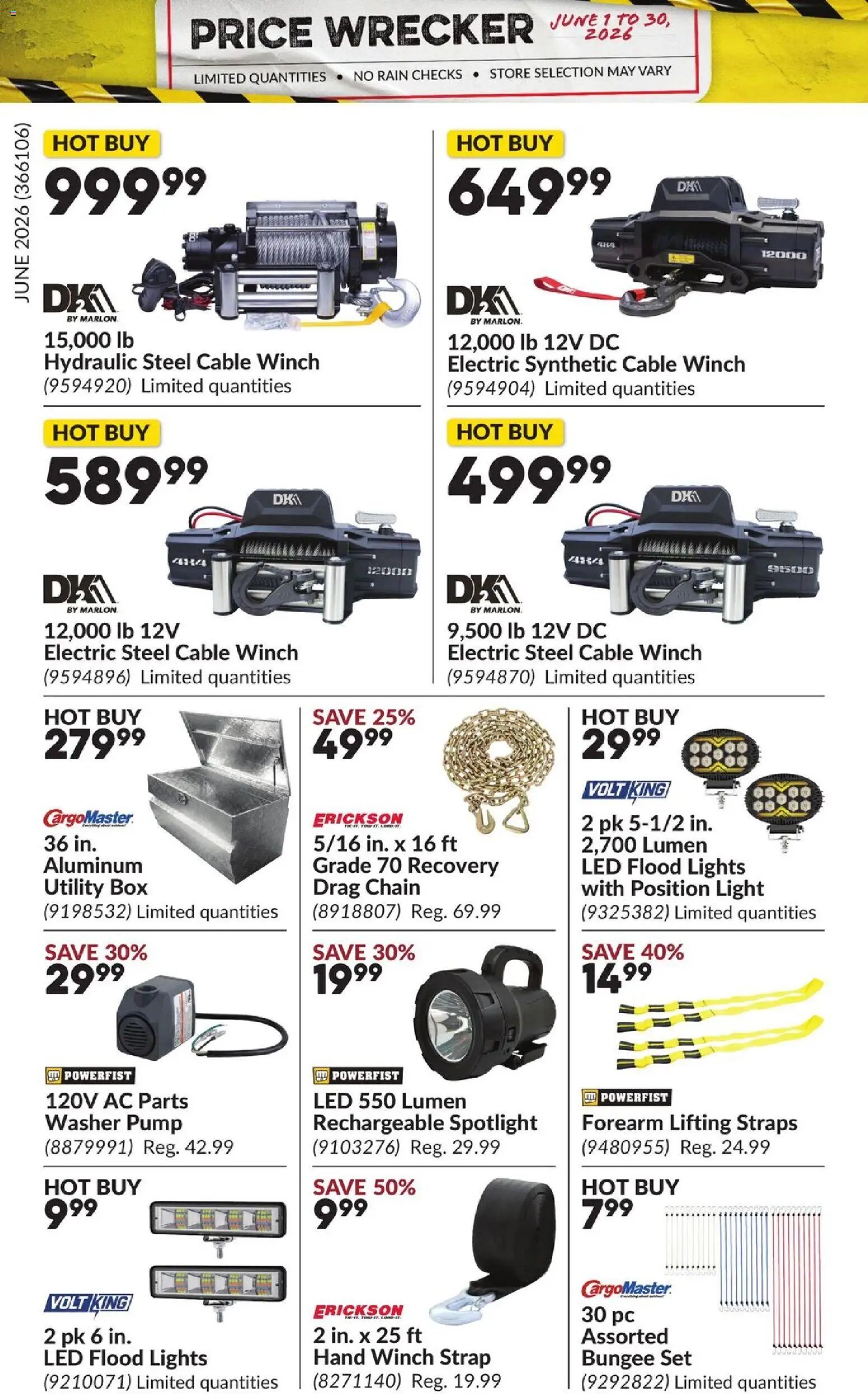 Princess Auto flyer - Price Wrecker