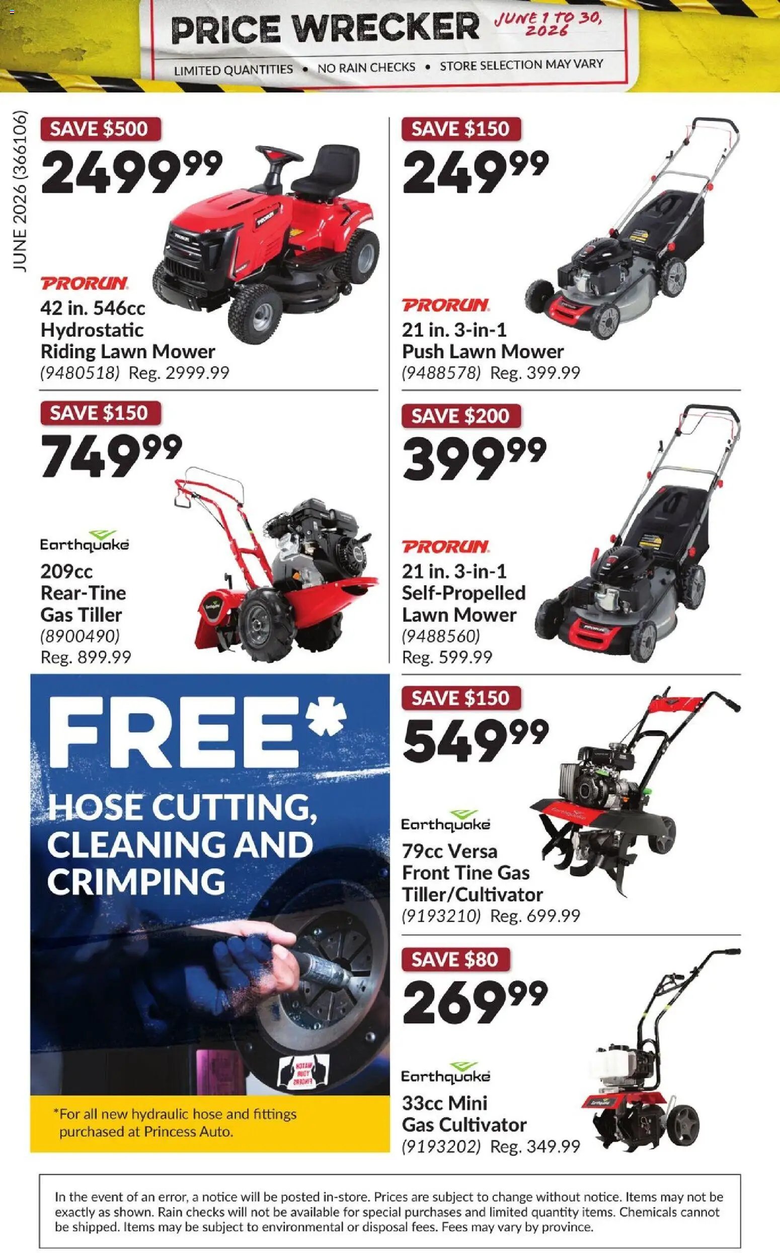 Princess Auto flyer - Price Wrecker
