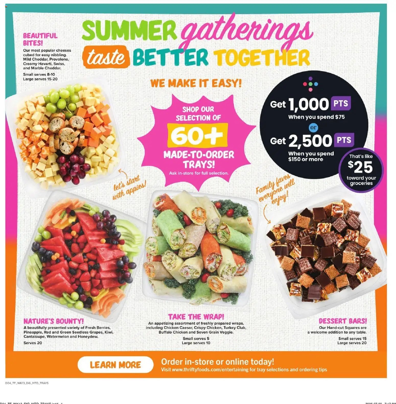 Thrifty Foods weekly flyer / circulaire