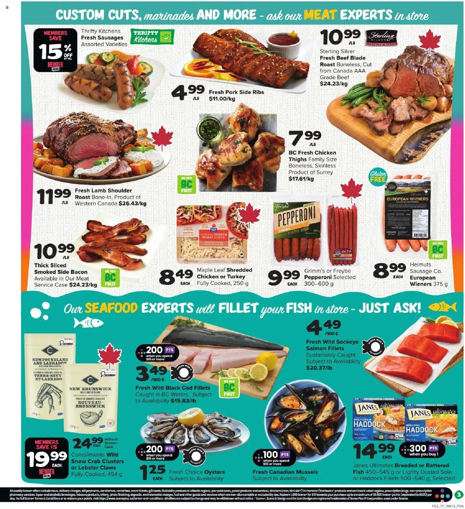 Thrifty Foods weekly flyer / circulaire