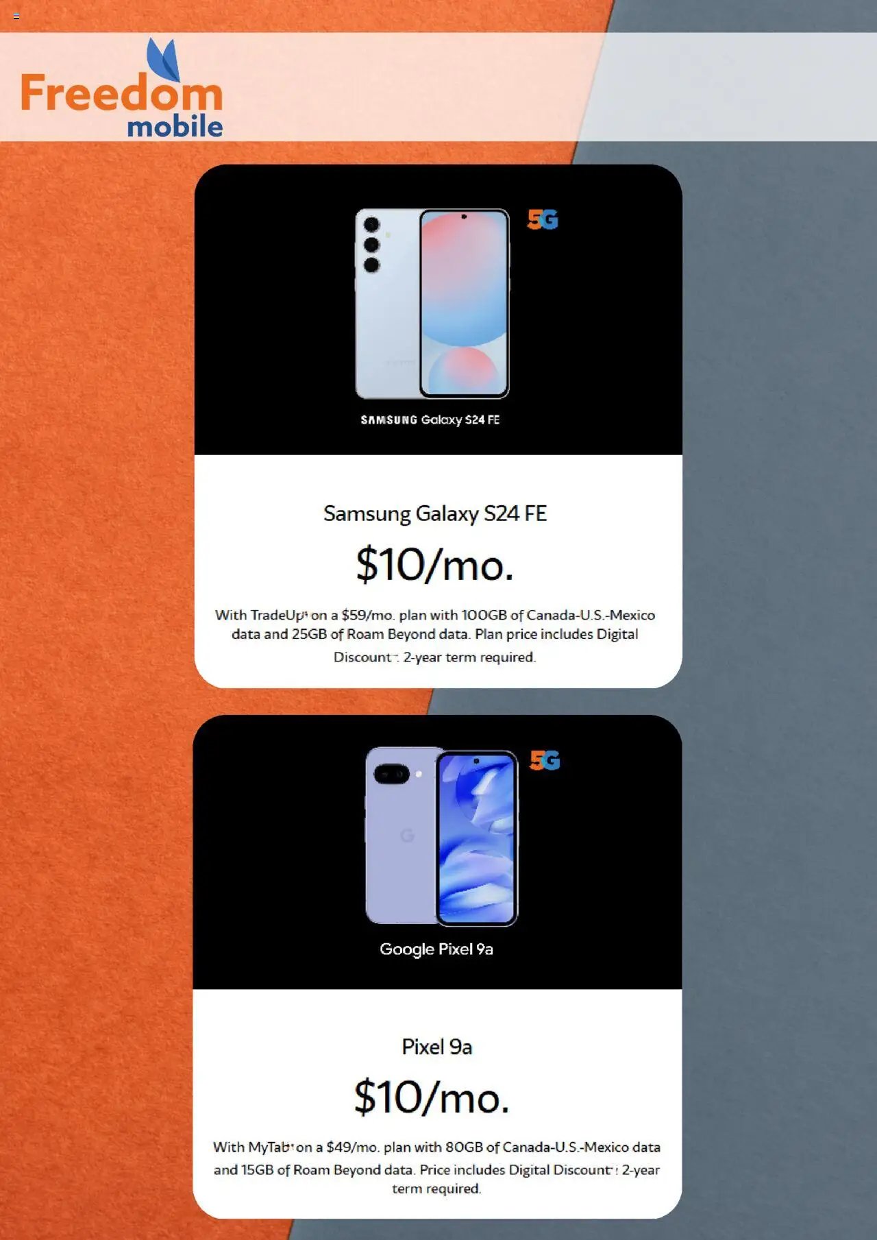 Freedom Mobile flyer / circulaire