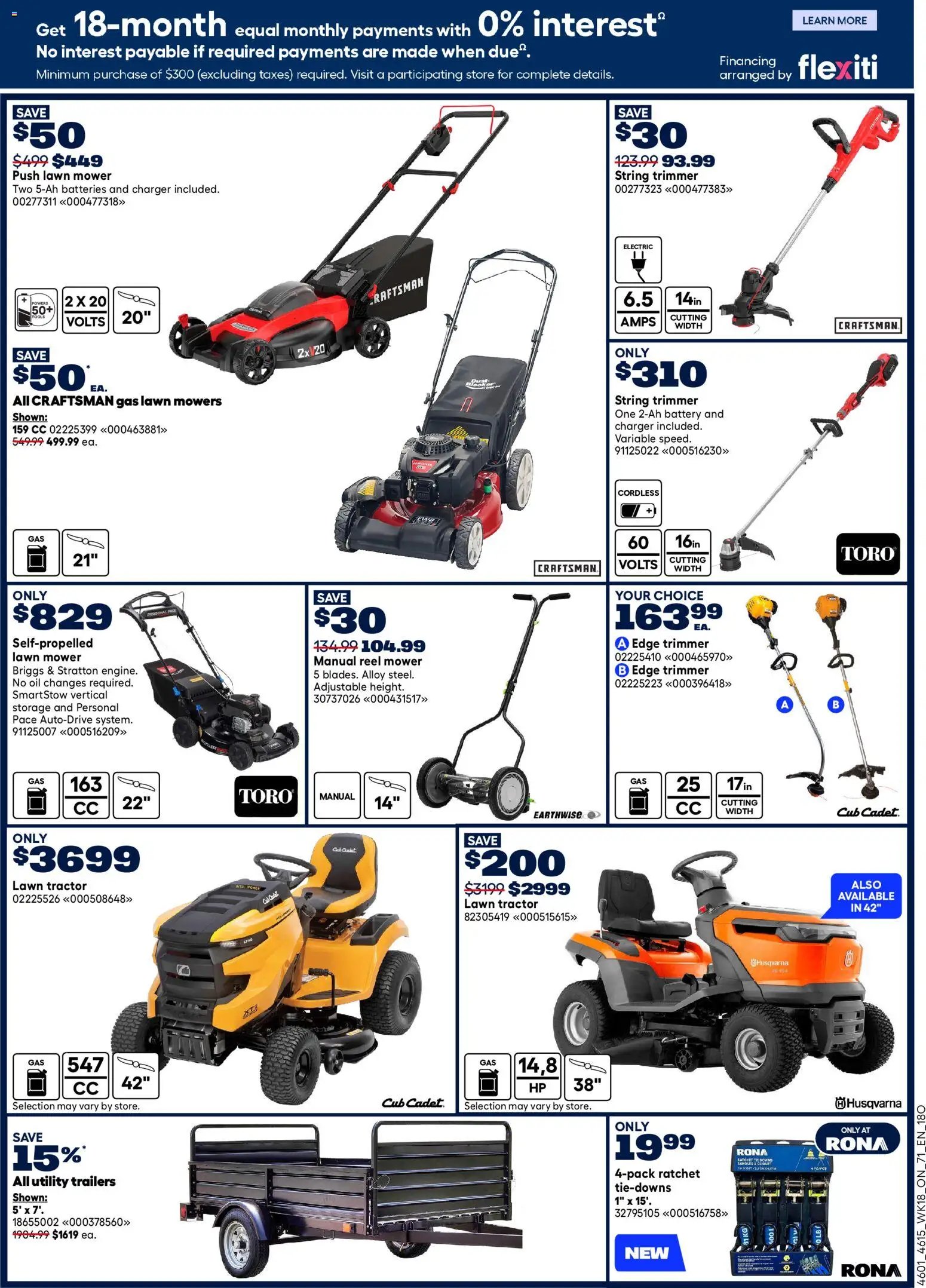 Rona weekly flyer