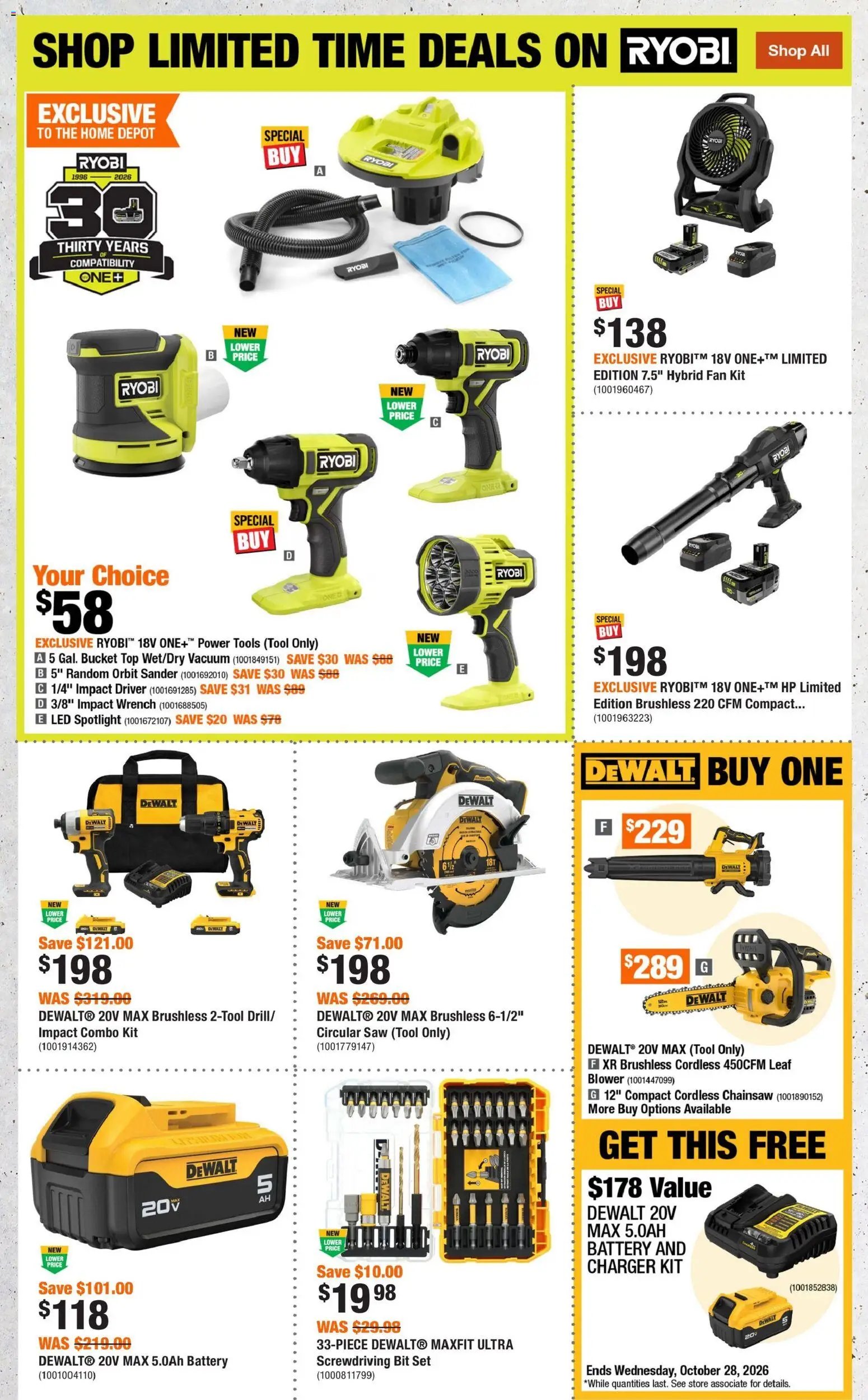 Home Depot weekly flyer / circulaire
