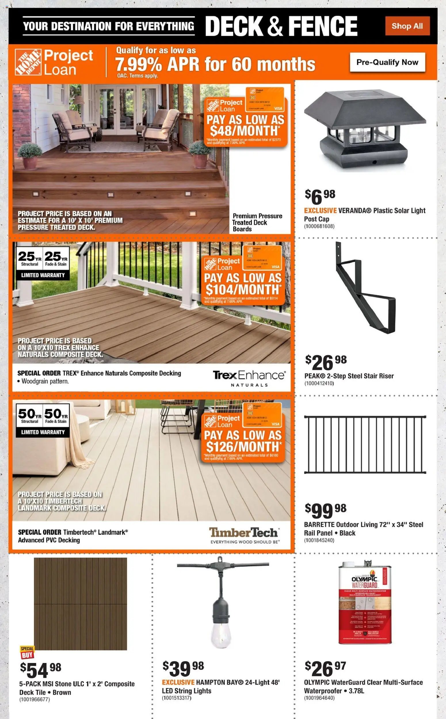 Home Depot weekly flyer / circulaire