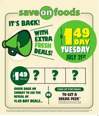 Save on foods weekly flyer / circulaire
