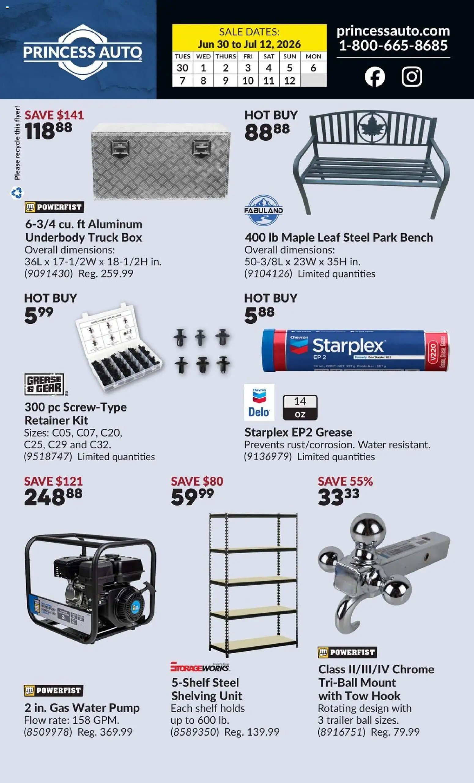 Princess Auto flyer - 2 Week Sale!