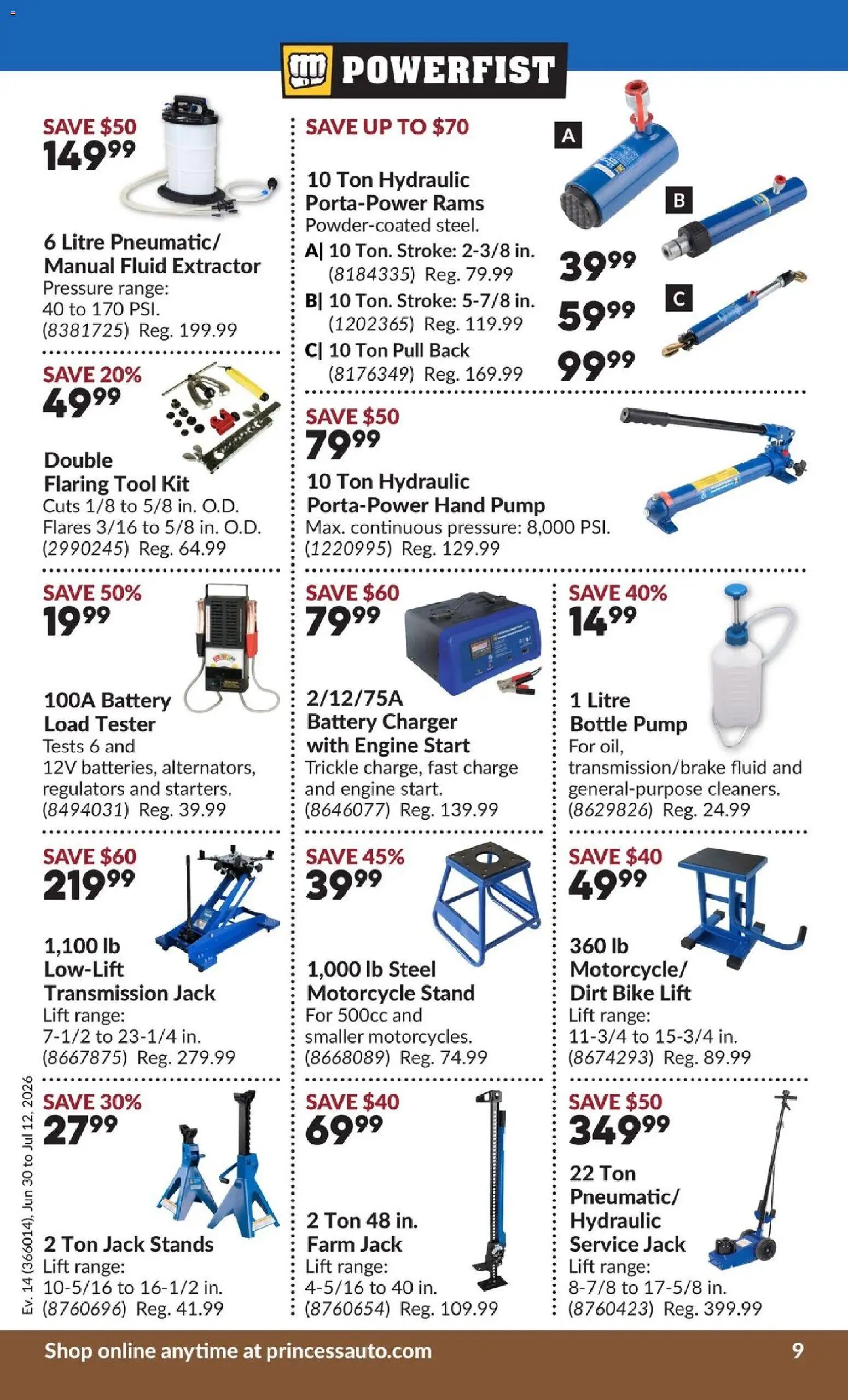 Princess Auto flyer - 2 Week Sale!