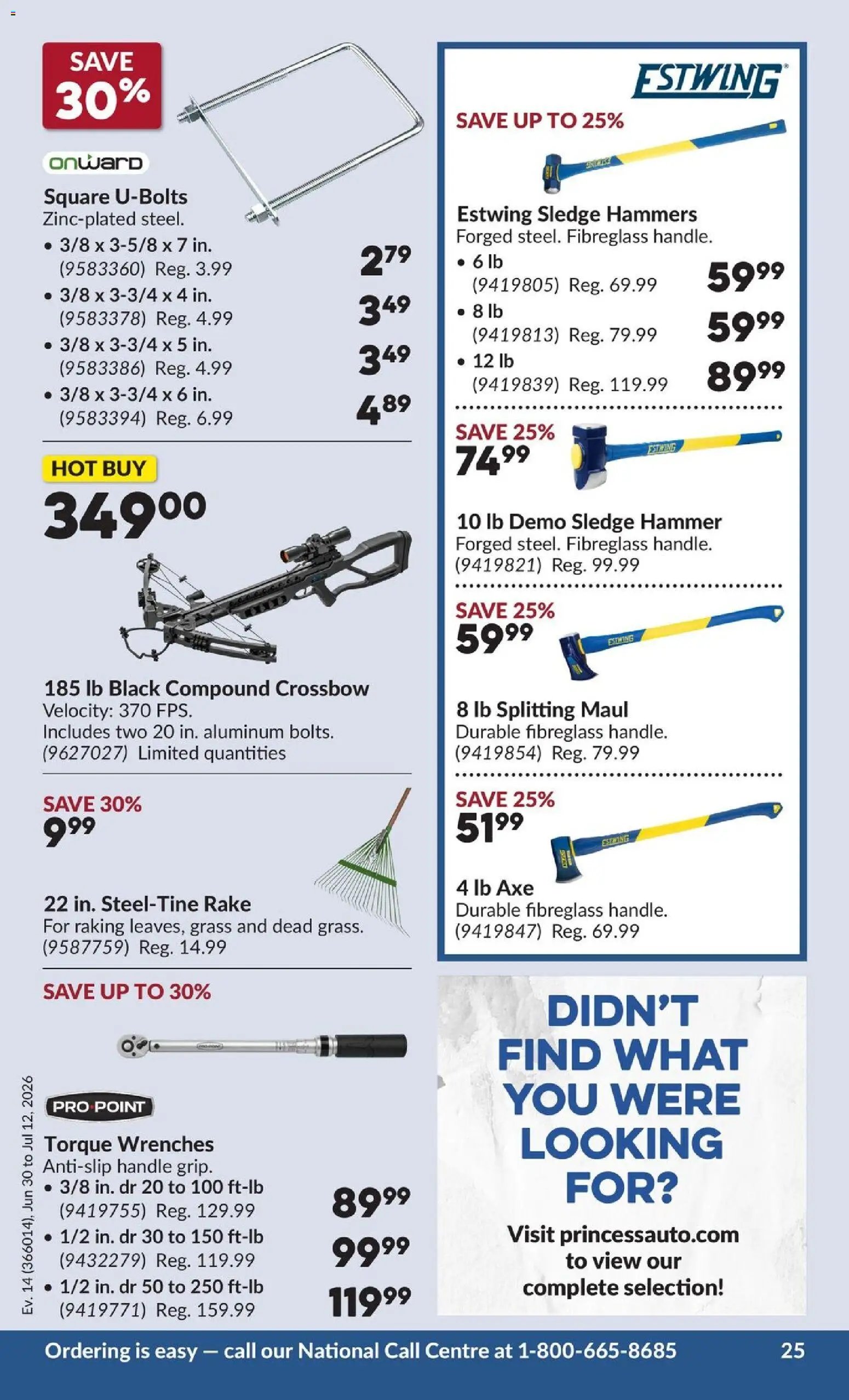 Princess Auto flyer - 2 Week Sale!