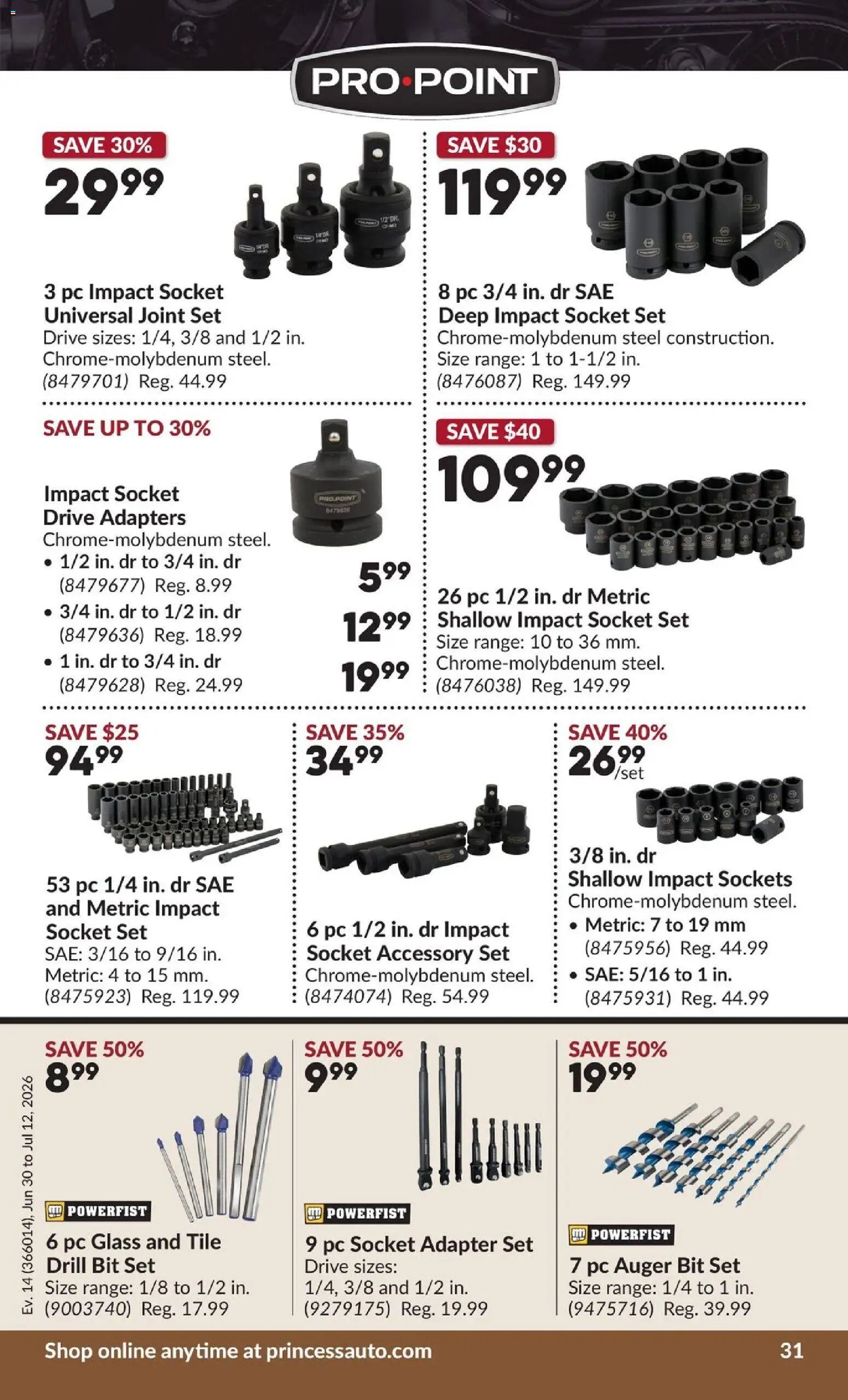 Princess Auto flyer - 2 Week Sale!