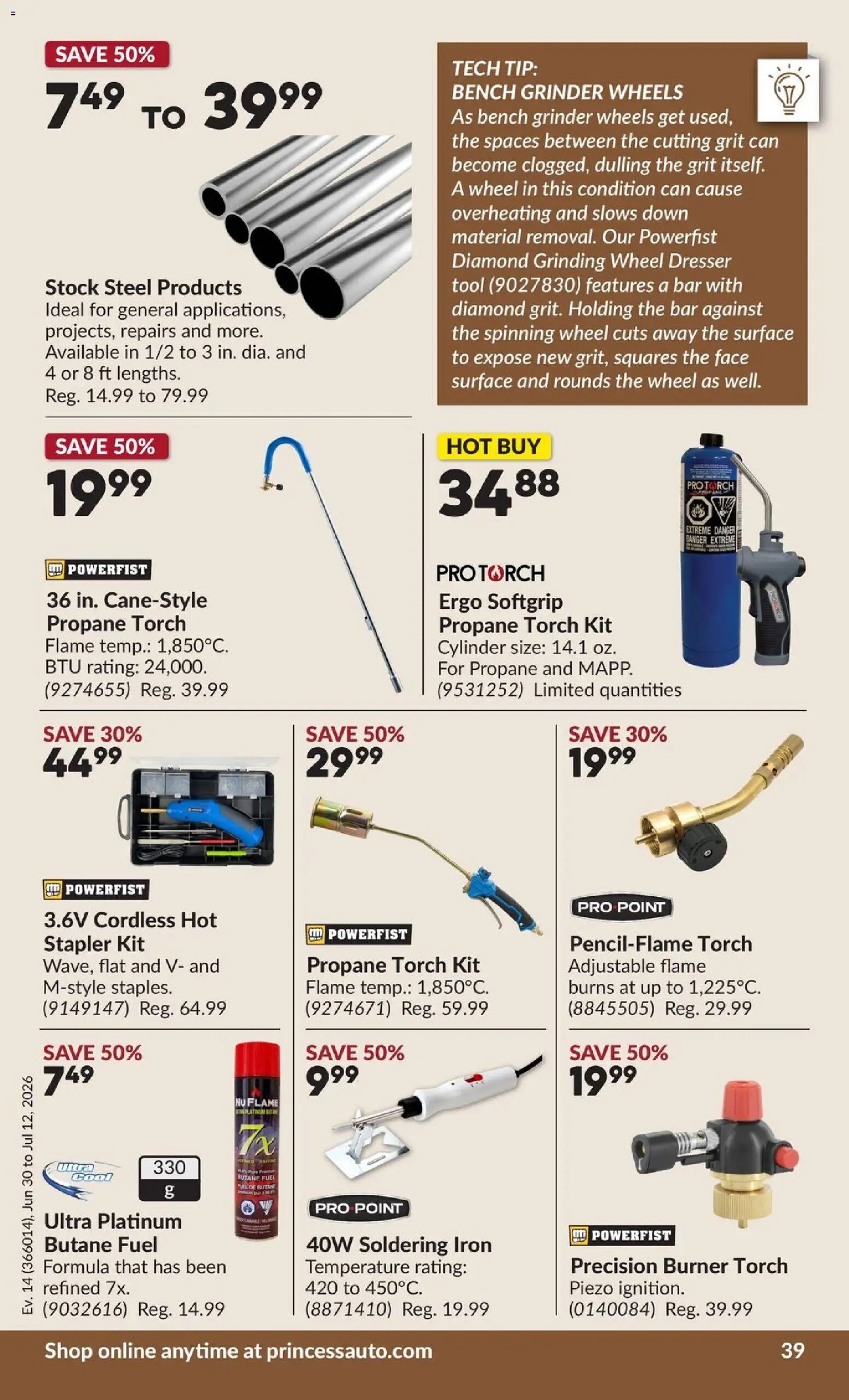 Princess Auto flyer - 2 Week Sale!
