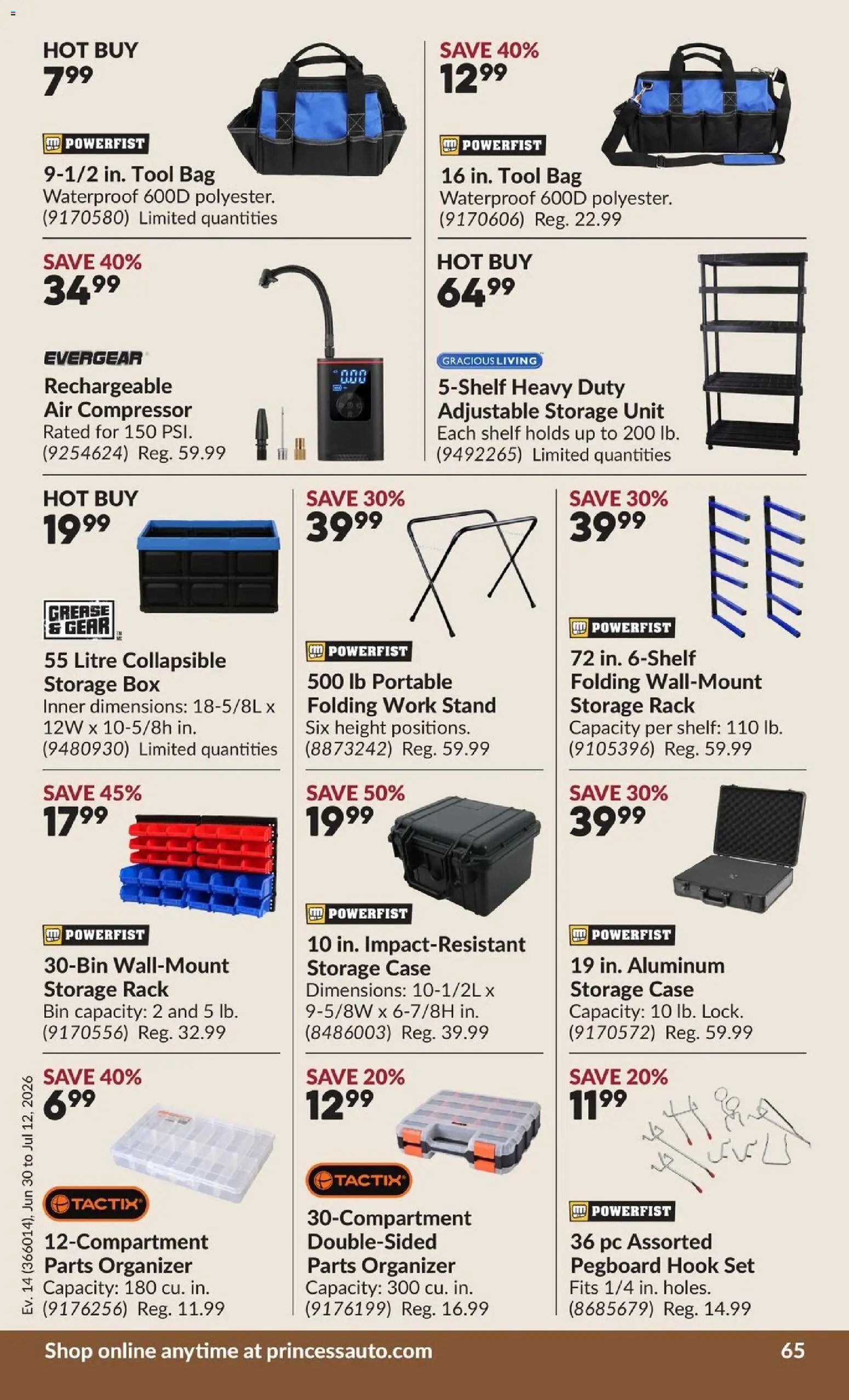 Princess Auto flyer - 2 Week Sale!