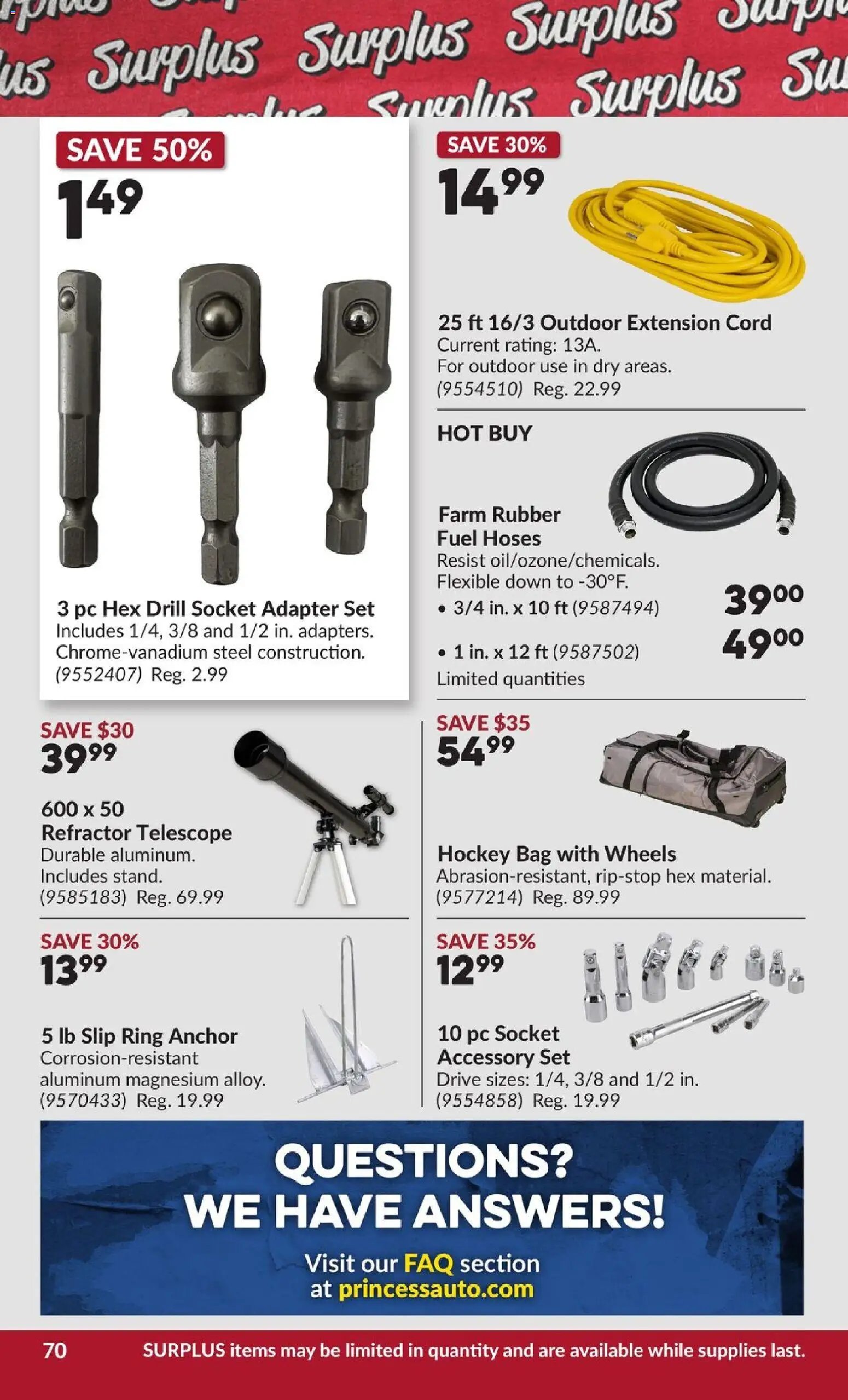 Princess Auto flyer - 2 Week Sale!