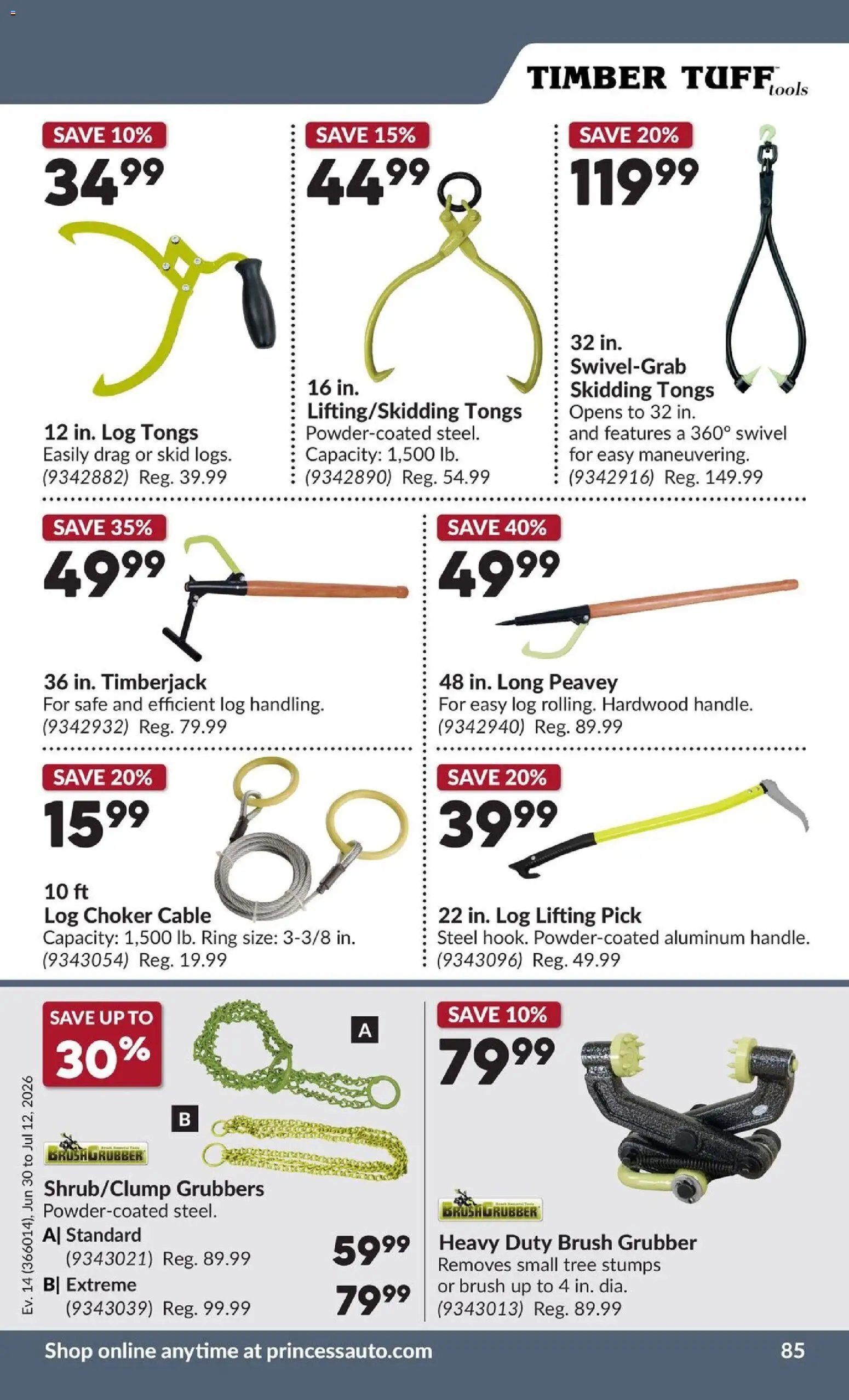Princess Auto flyer - 2 Week Sale!