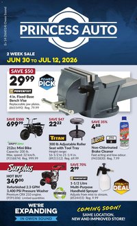 Princess Auto flyer - 2 Week Sale!