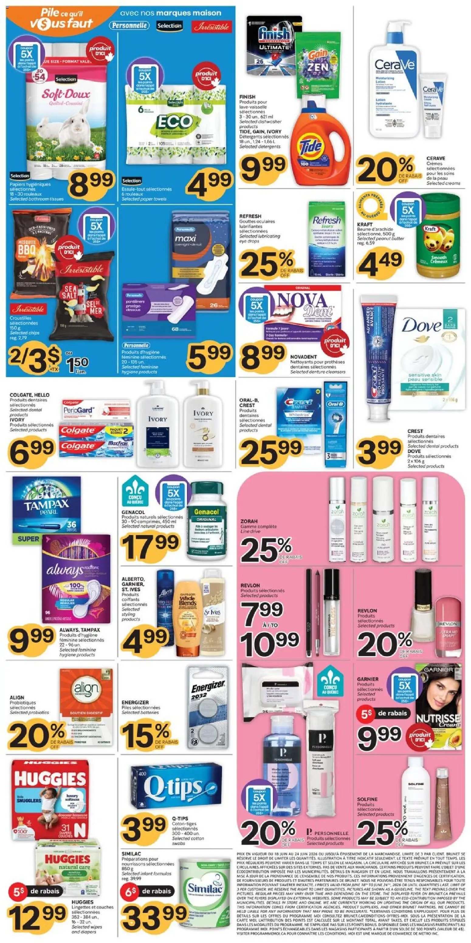 Brunet weekly flyer / circulaire