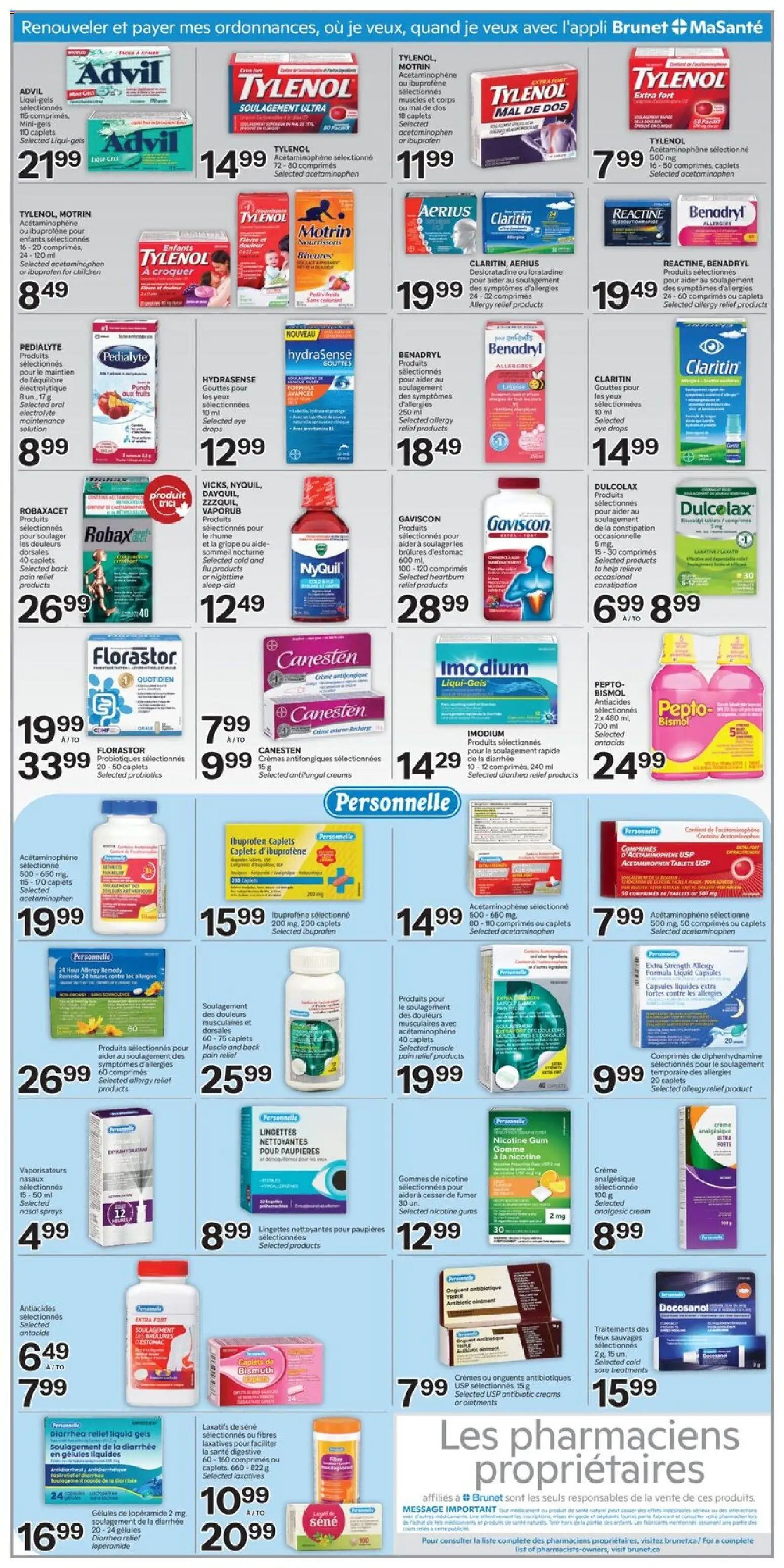 Brunet weekly flyer / circulaire